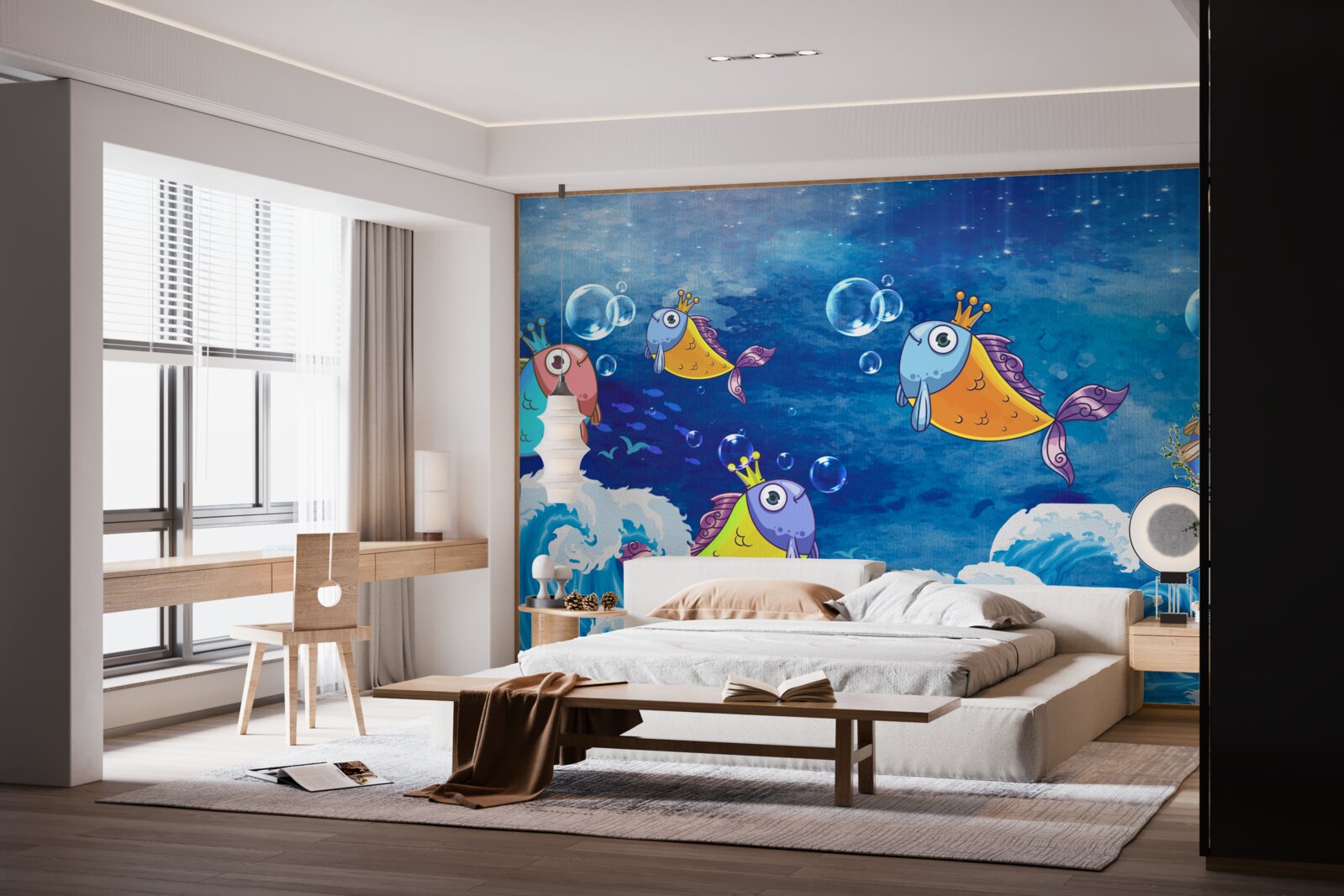 Фотошпалери анімовані риби з королівськими діадемами