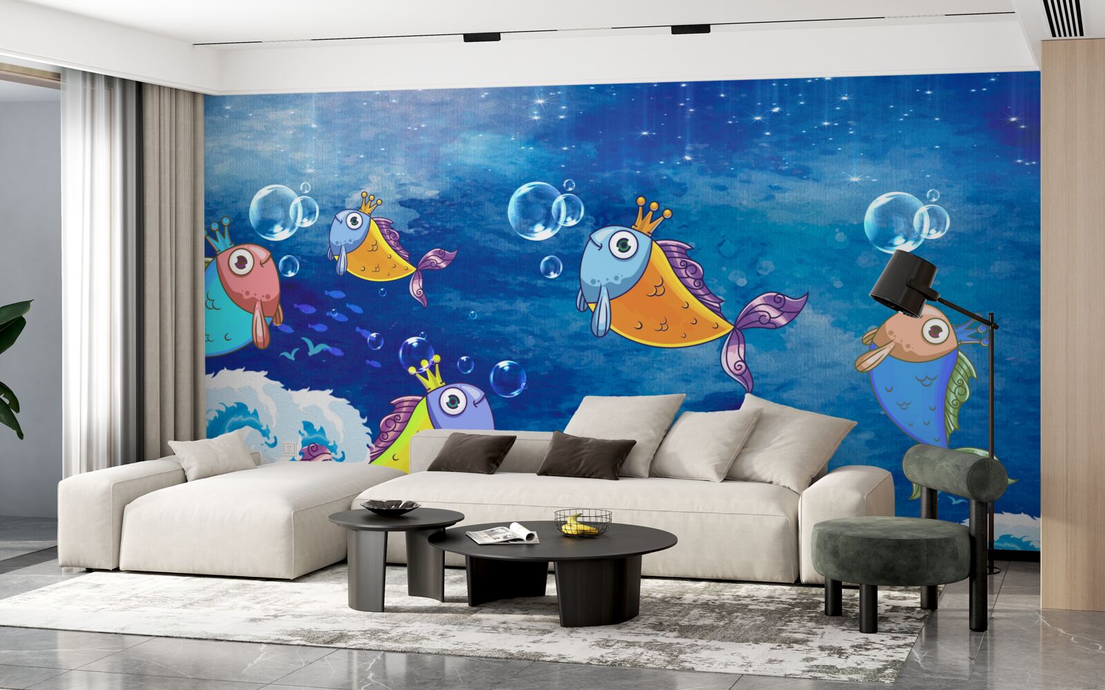 Фотошпалери анімовані риби з королівськими діадемами