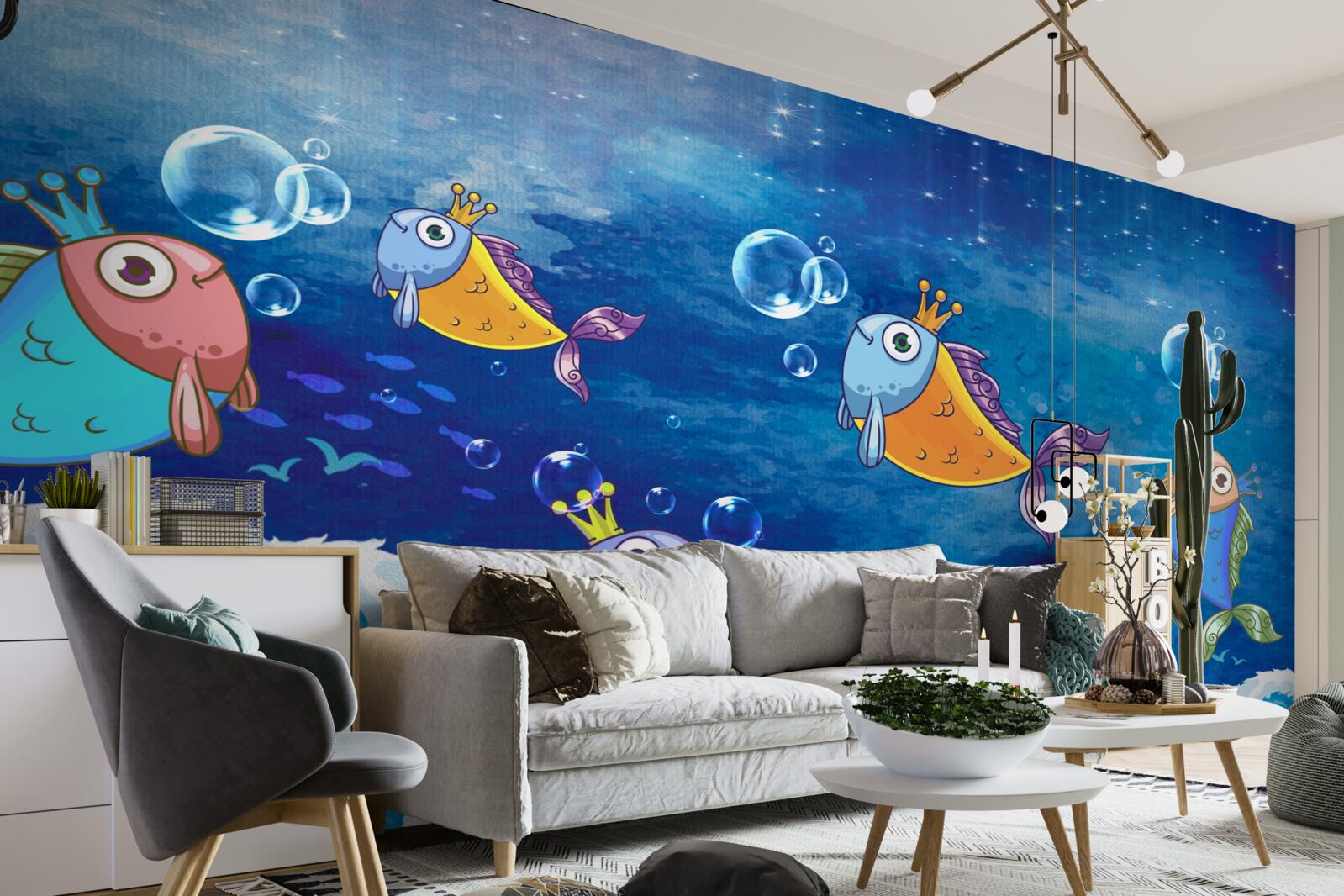 Фотошпалери анімовані риби з королівськими діадемами