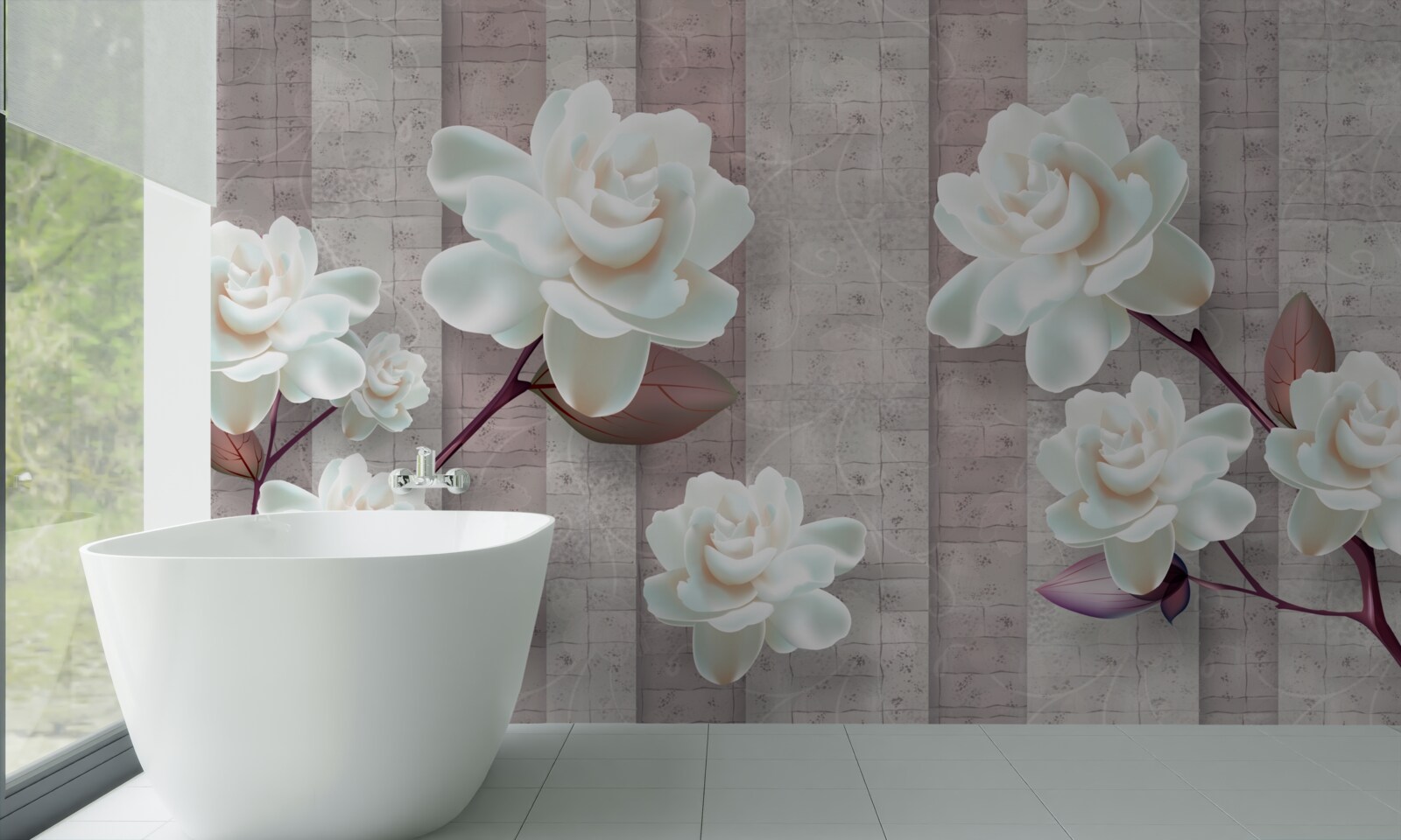 Фотошпалери квіти біліші за сніг на гілках