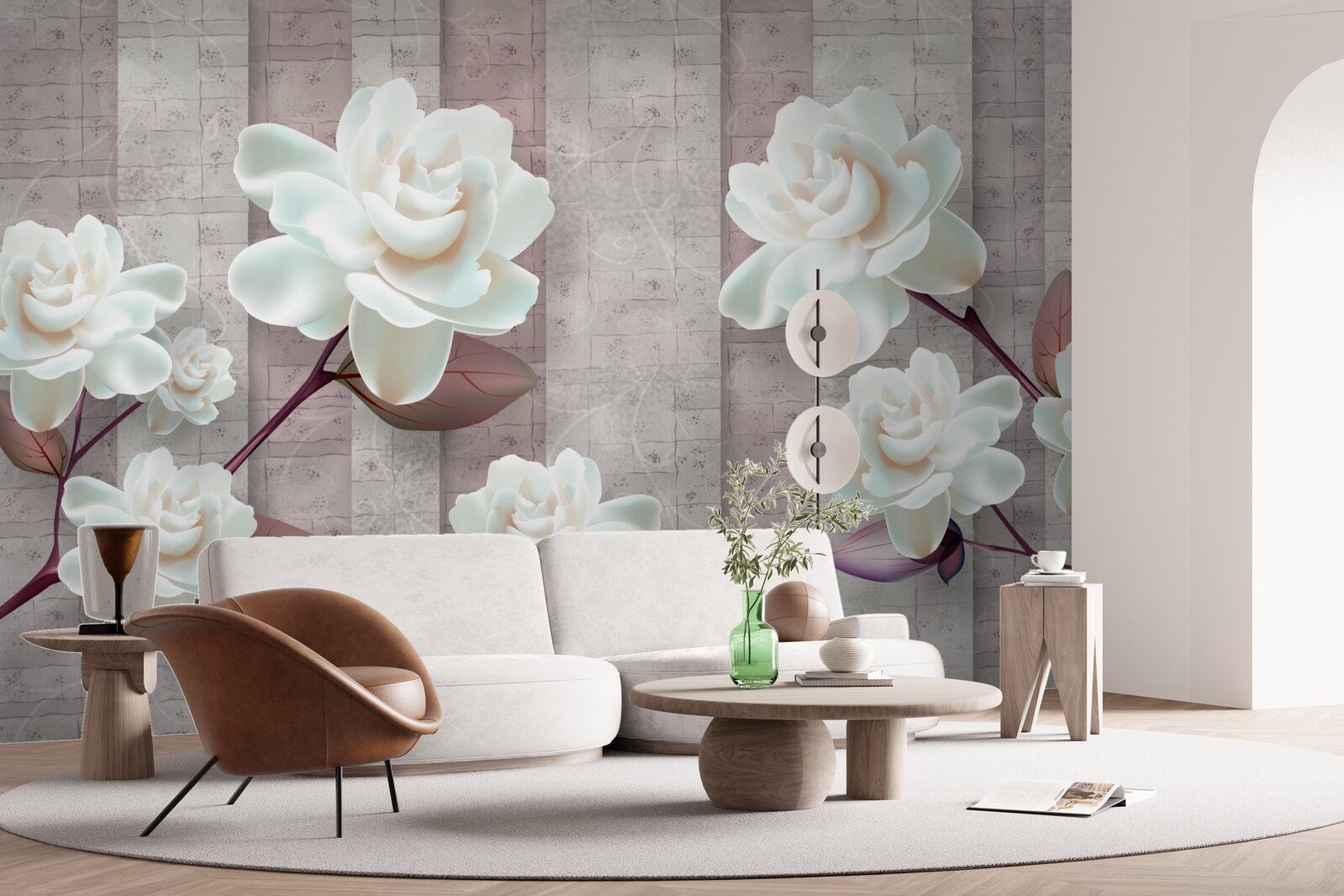 Фотошпалери квіти біліші за сніг на гілках