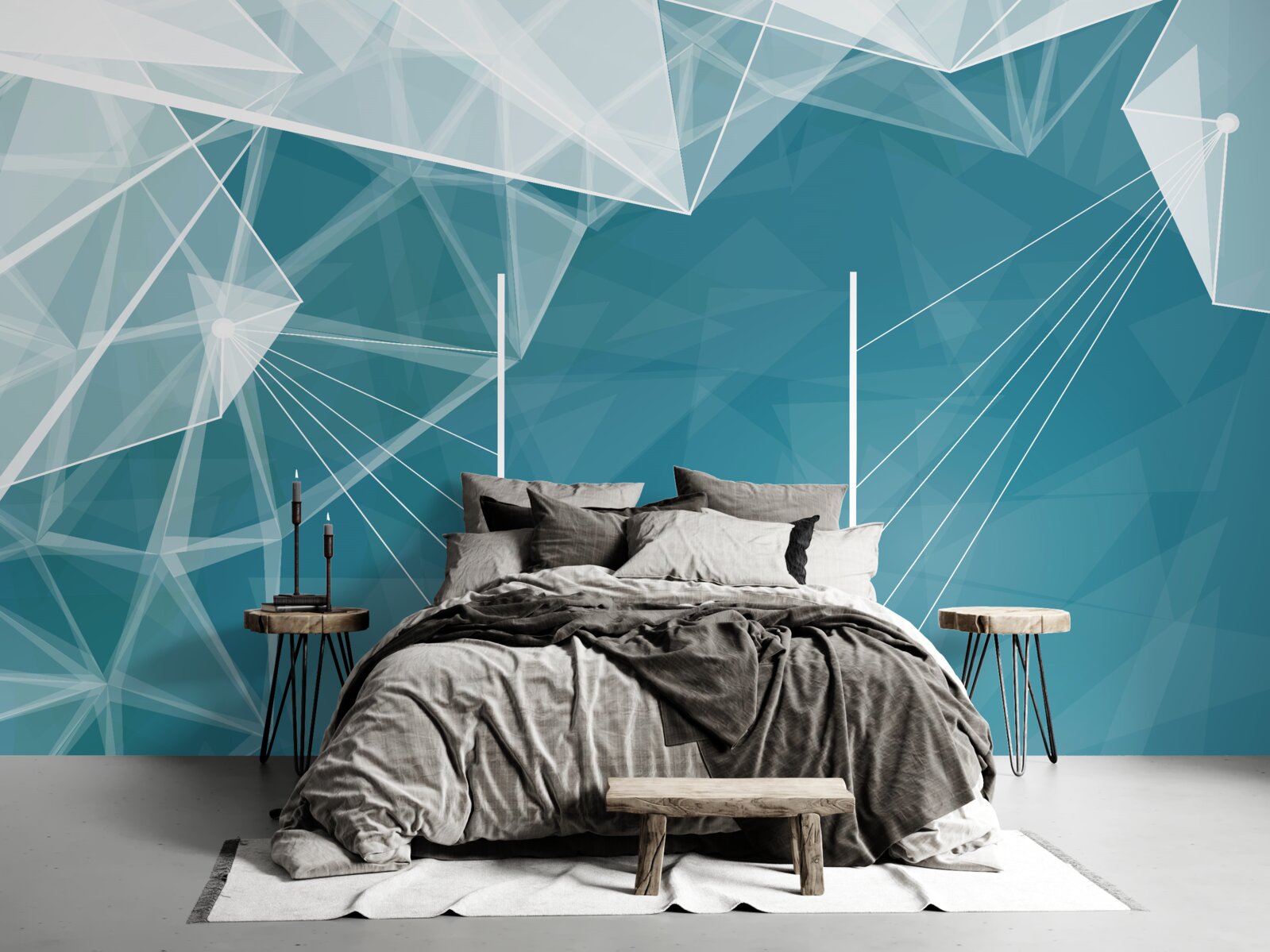 Фотошпалери вершини засніжених гір