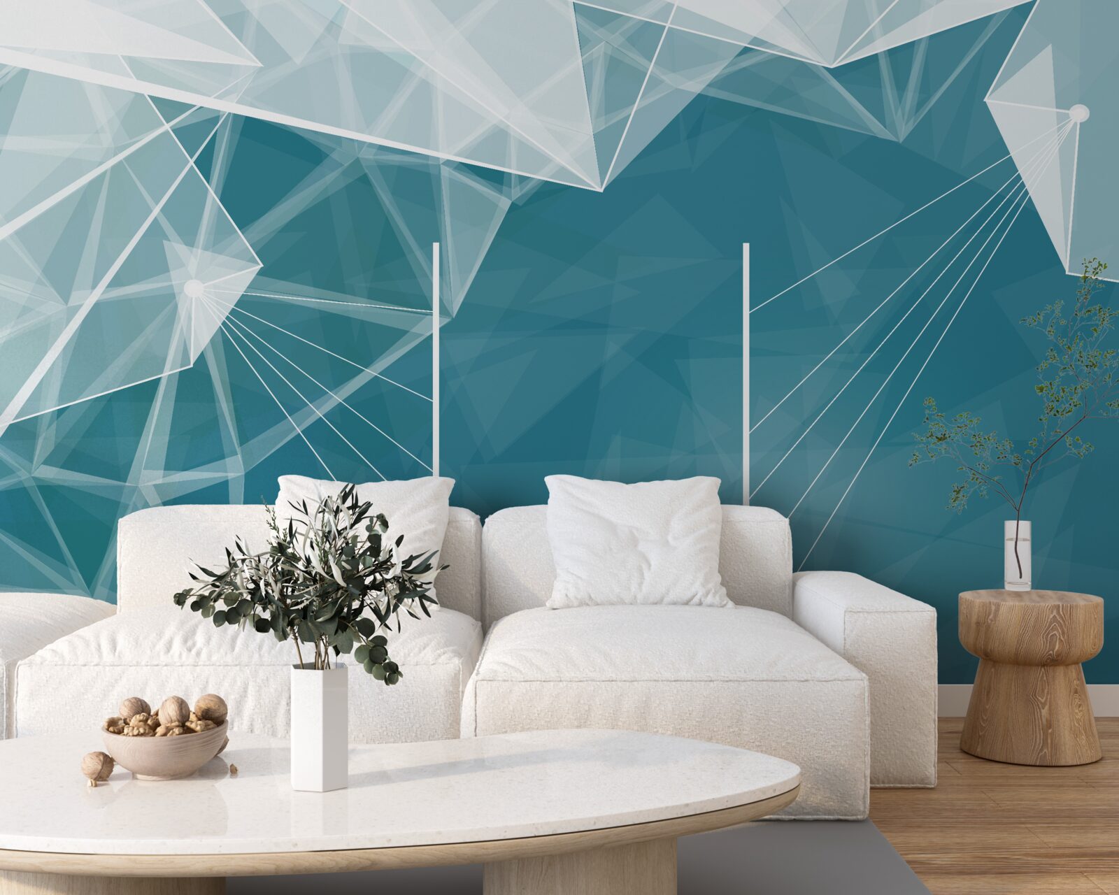 Фотошпалери вершини засніжених гір