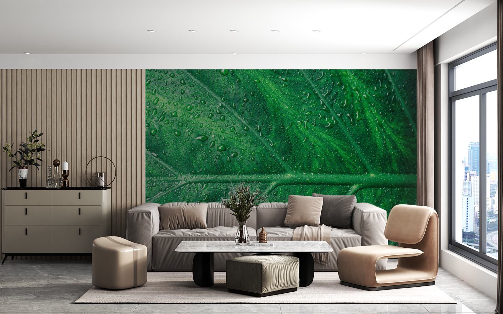 Фотошпалери захоплююча структура аркуша