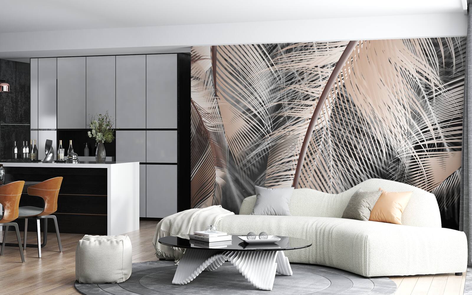 Фотошпалери детальне зображення пір'я