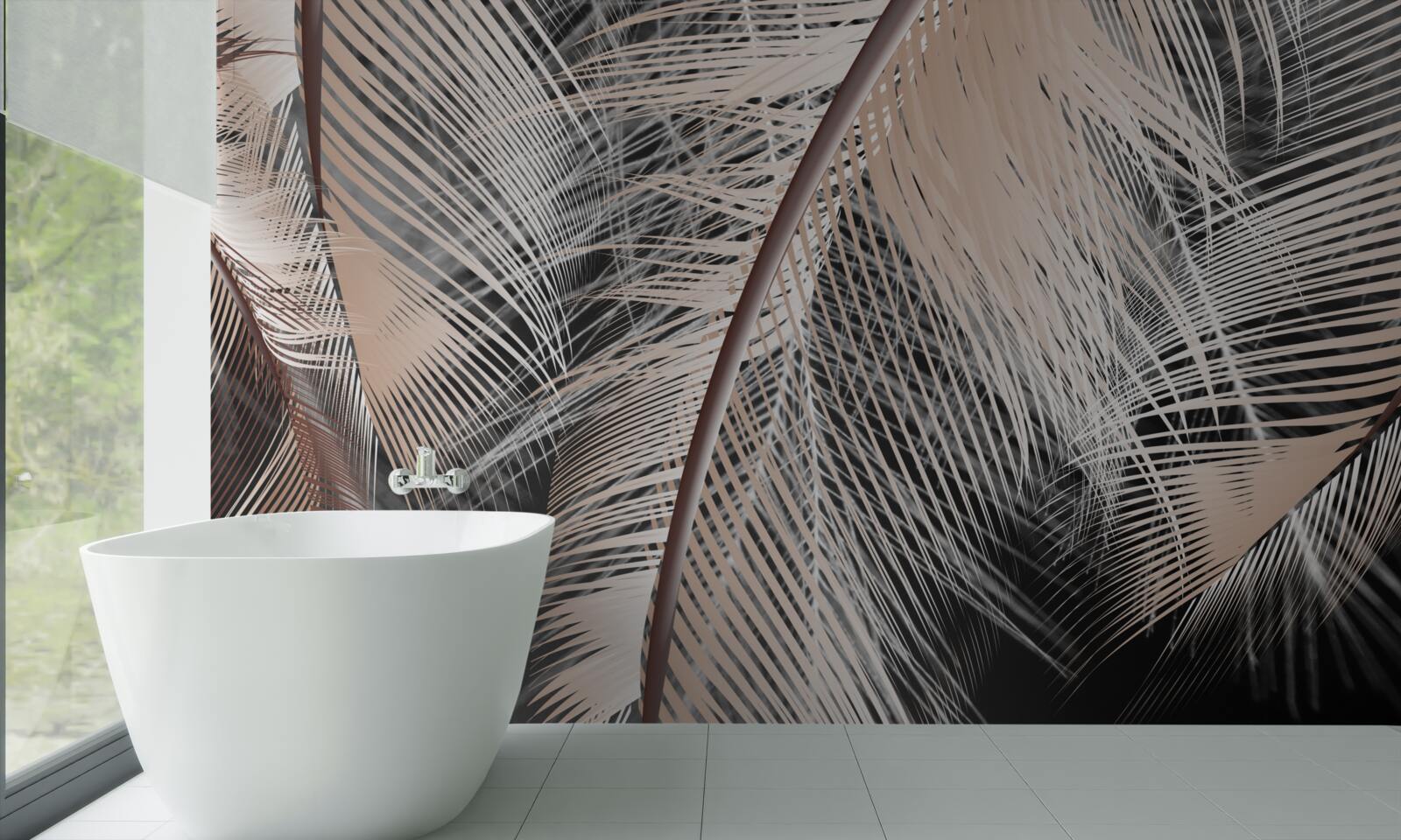 Фотошпалери детальне зображення пір'я