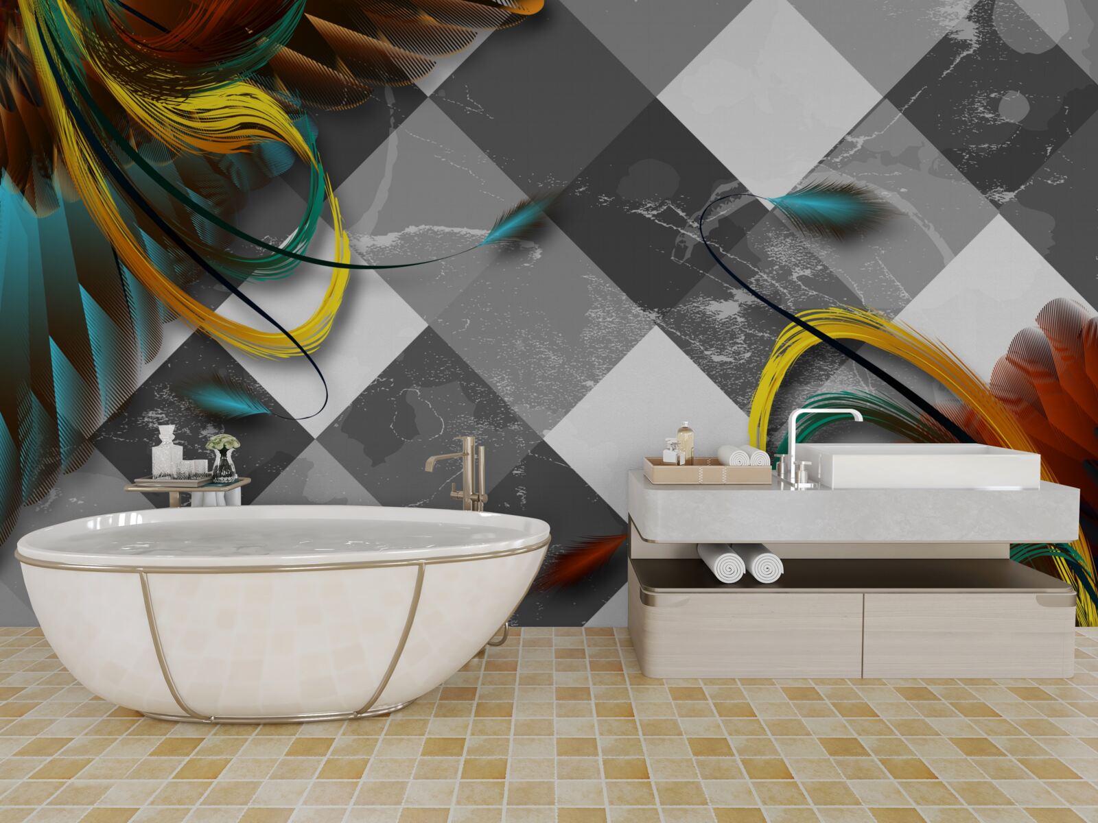 Фотошпалери як райські птахи