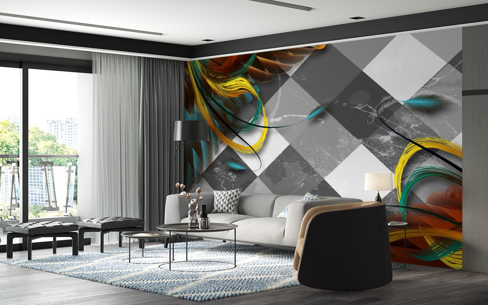 Фотошпалери як райські птахи