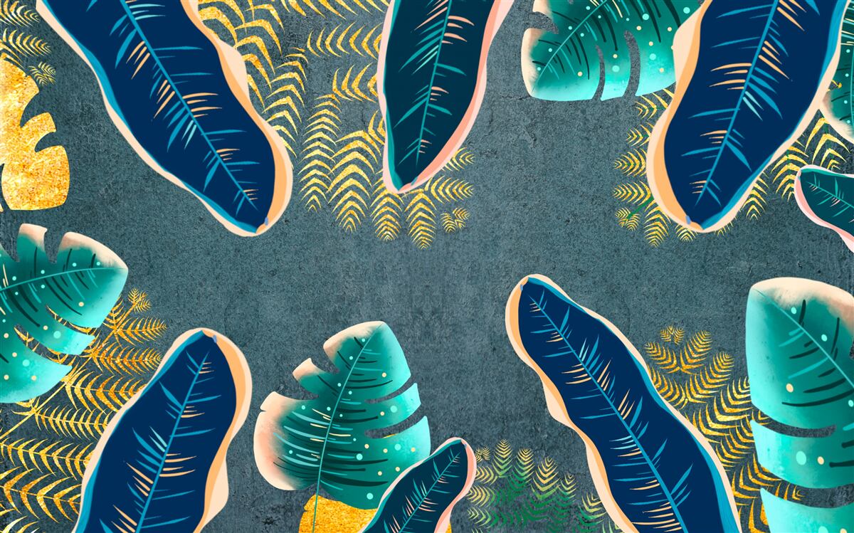 Фотошпалери нетрадиційно намальоване темне пір'я