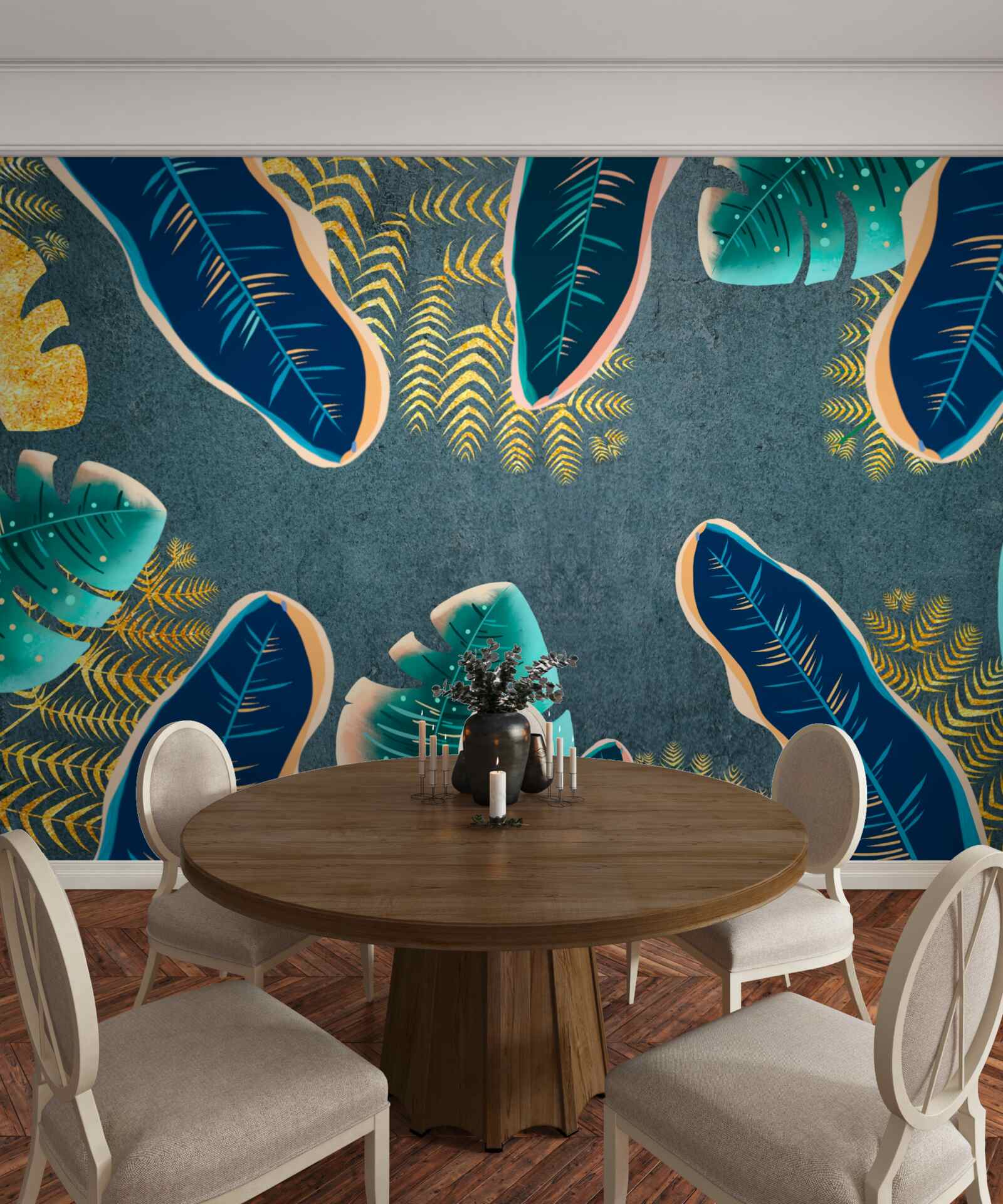 Фотошпалери нетрадиційно намальоване темне пір'я