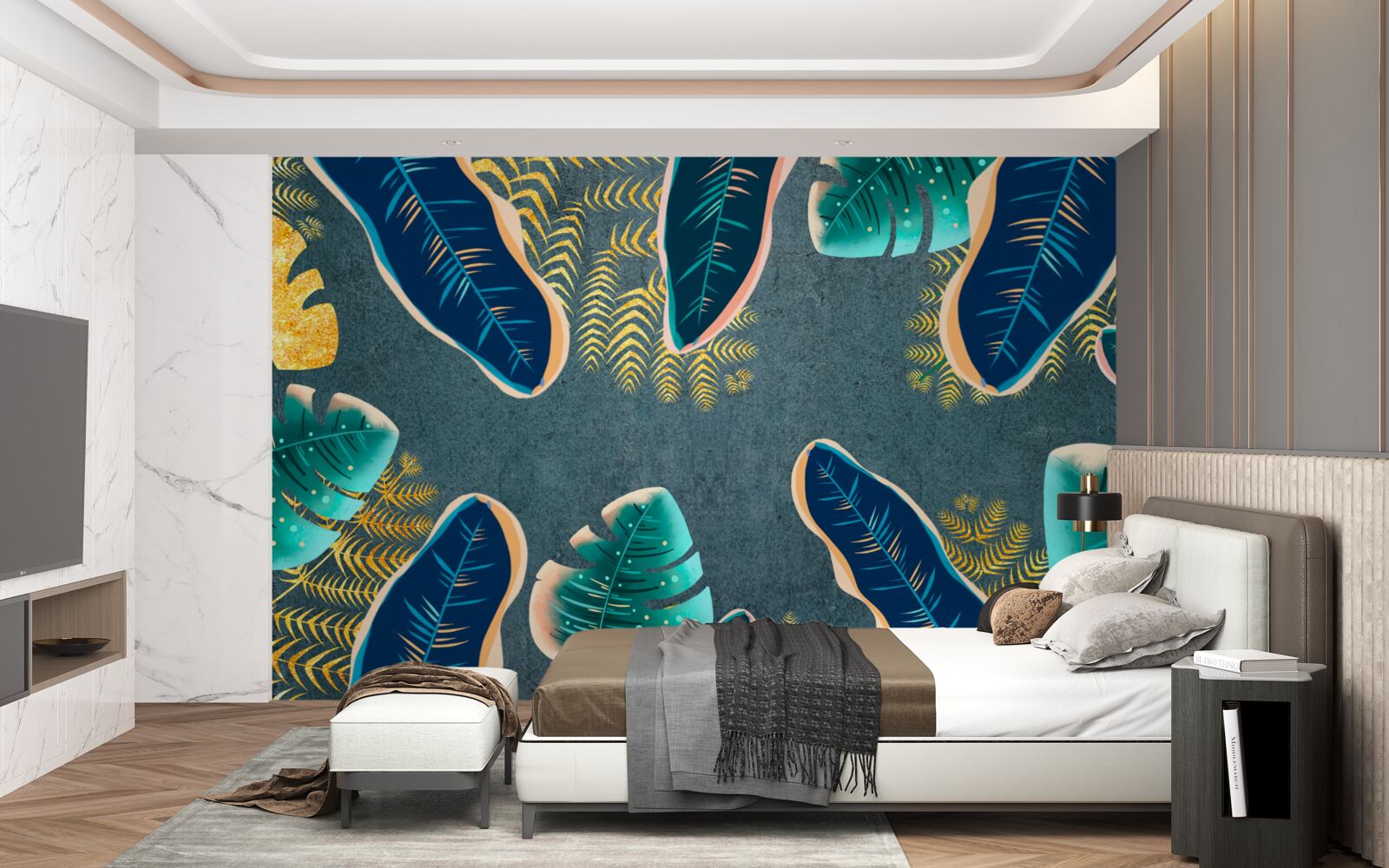 Фотошпалери нетрадиційно намальоване темне пір'я