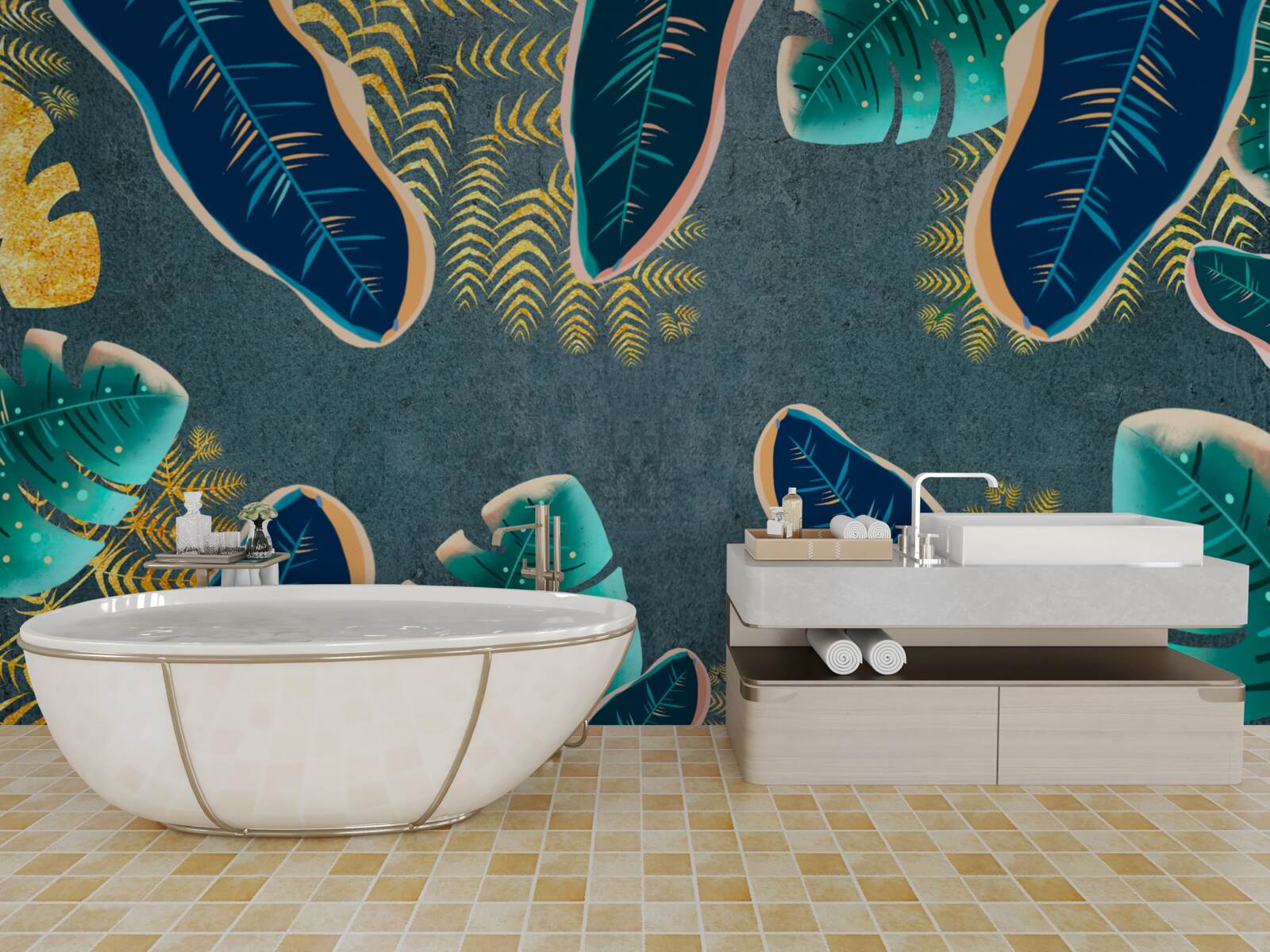 Фотошпалери нетрадиційно намальоване темне пір'я