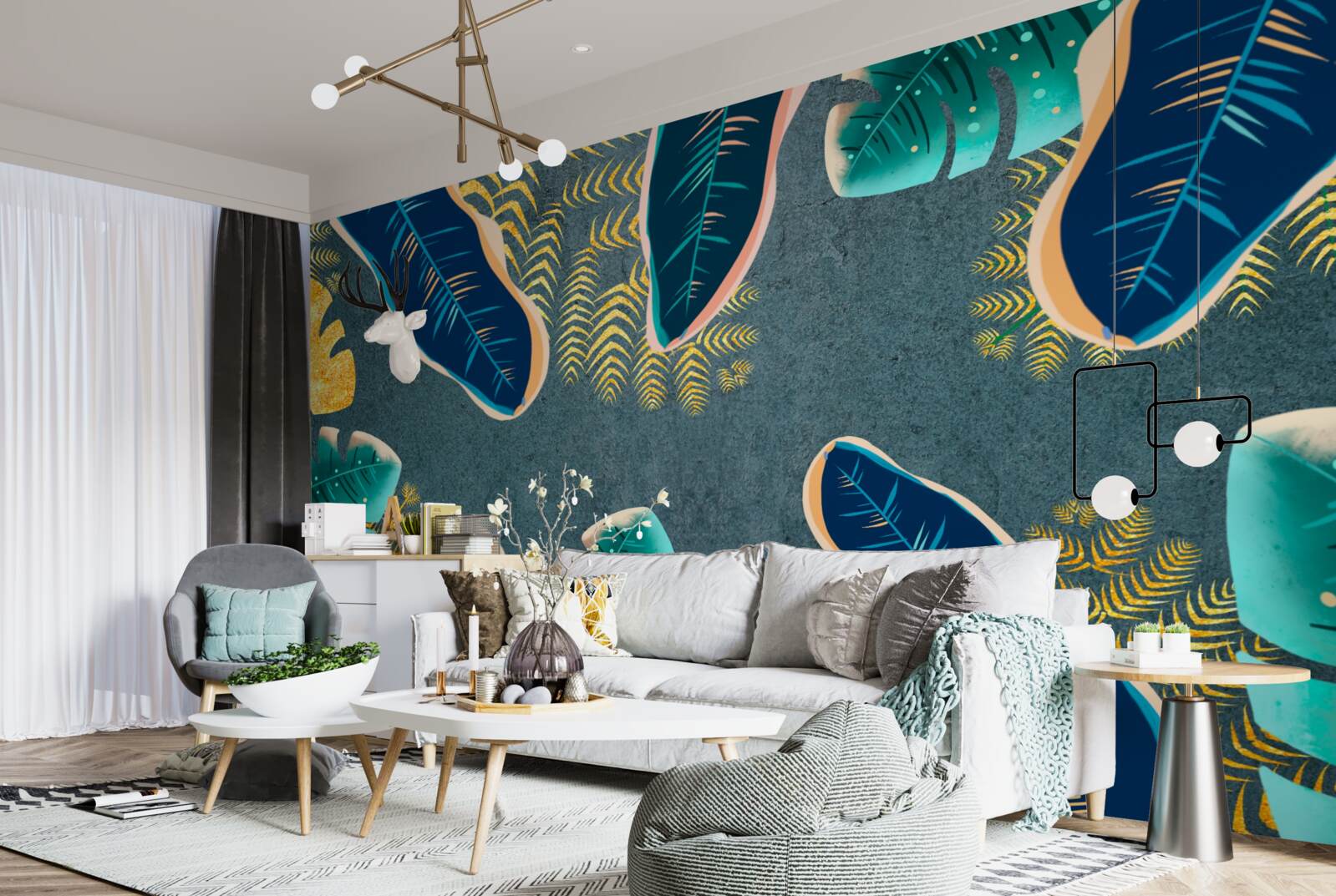 Фотошпалери нетрадиційно намальоване темне пір'я