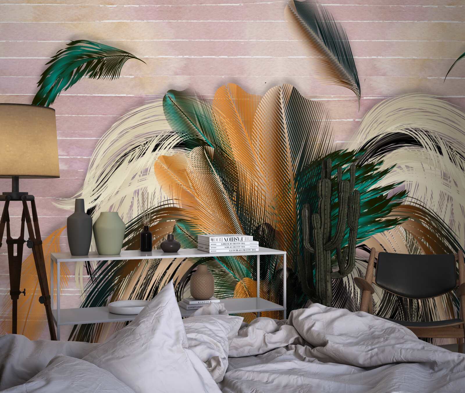 Фотошпалери збір пір'я в букет