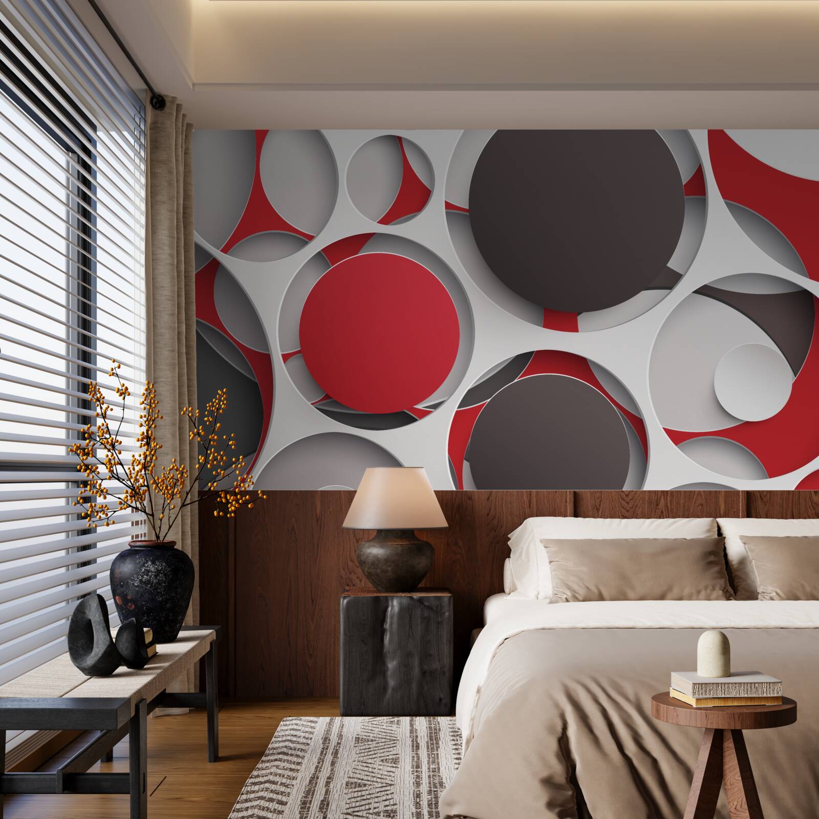 Фотошпалери сітка з кольоровими колесами