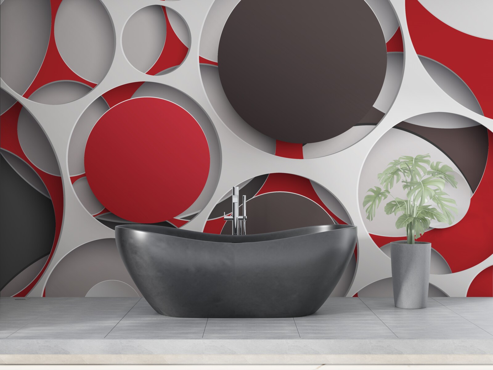 Фотошпалери сітка з кольоровими колесами