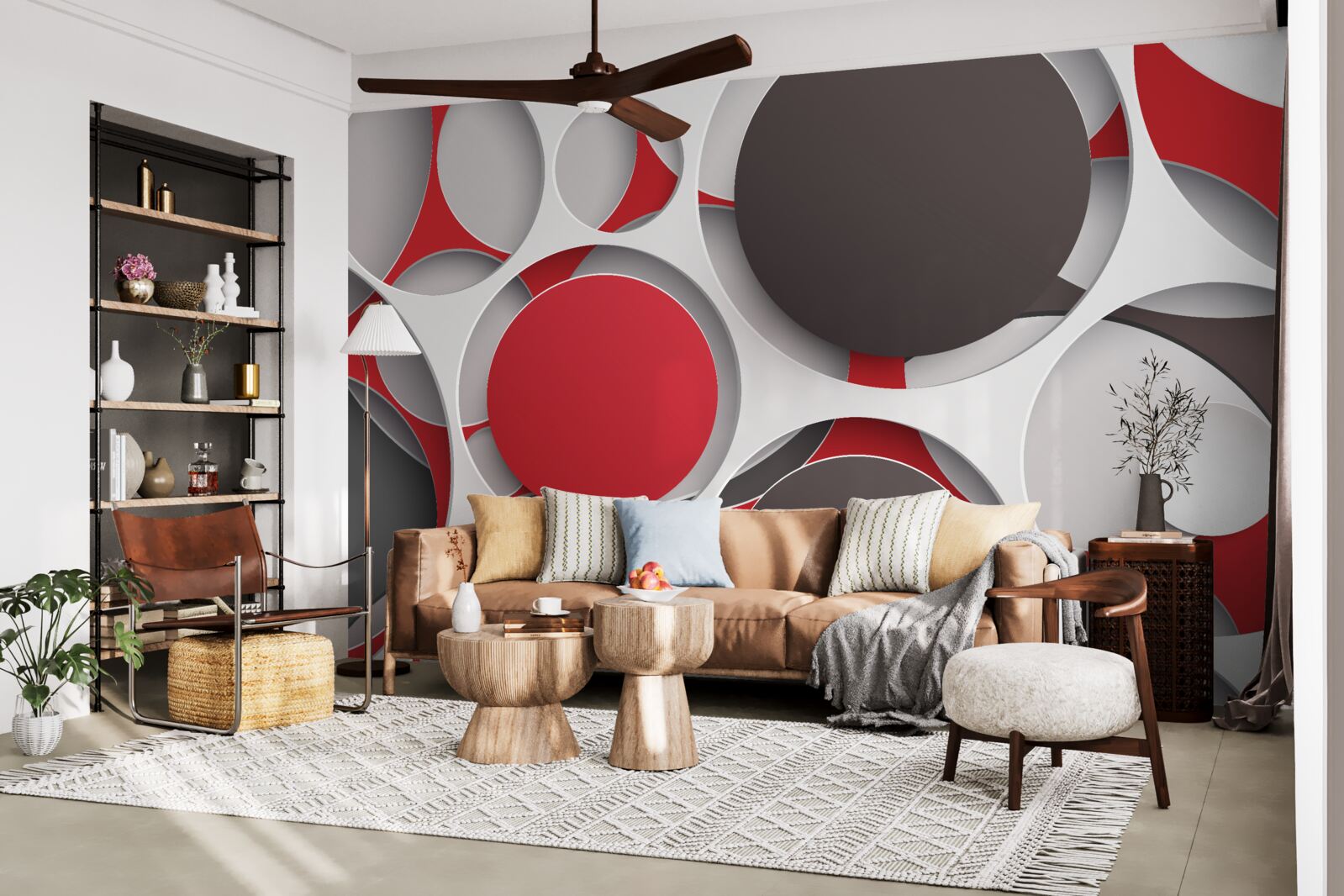 Фотошпалери сітка з кольоровими колесами