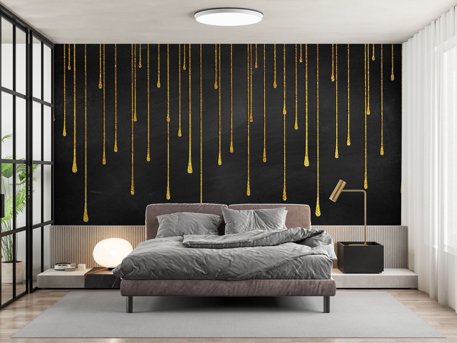 Фотошпалери зірки зменшуються в темряві ночі