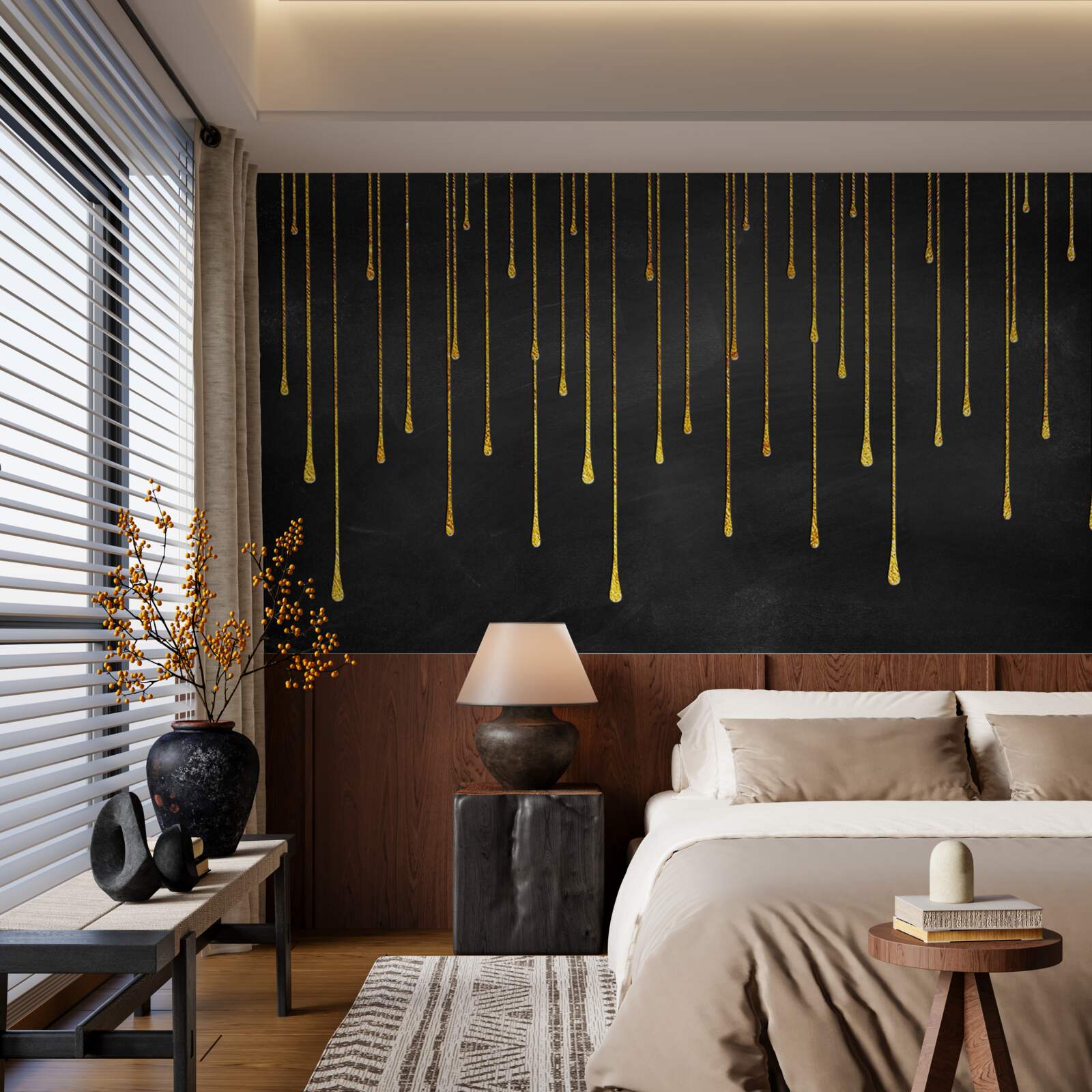 Фотошпалери зірки зменшуються в темряві ночі