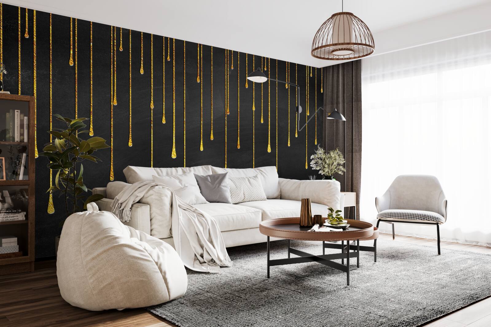 Фотошпалери зірки зменшуються в темряві ночі