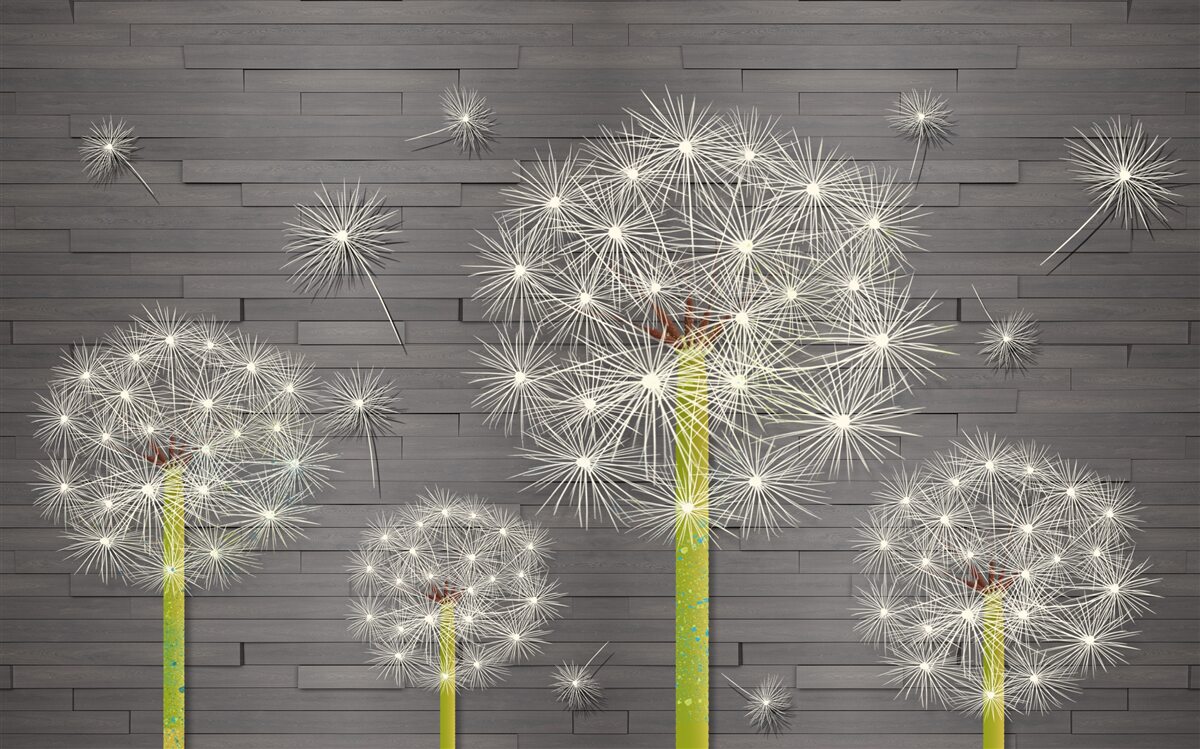 Фотошпалери літні кульбаби