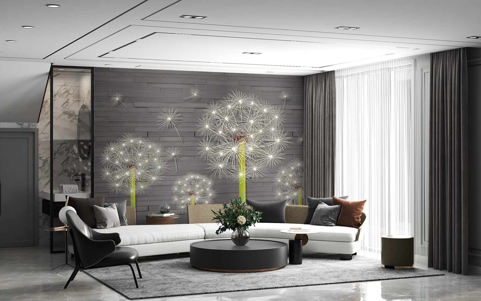 Фотошпалери літні кульбаби