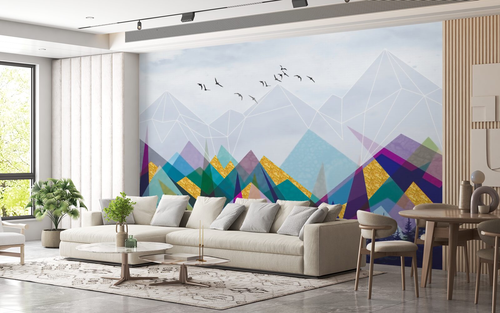 Фотошпалери неоднозначний ліс у горах