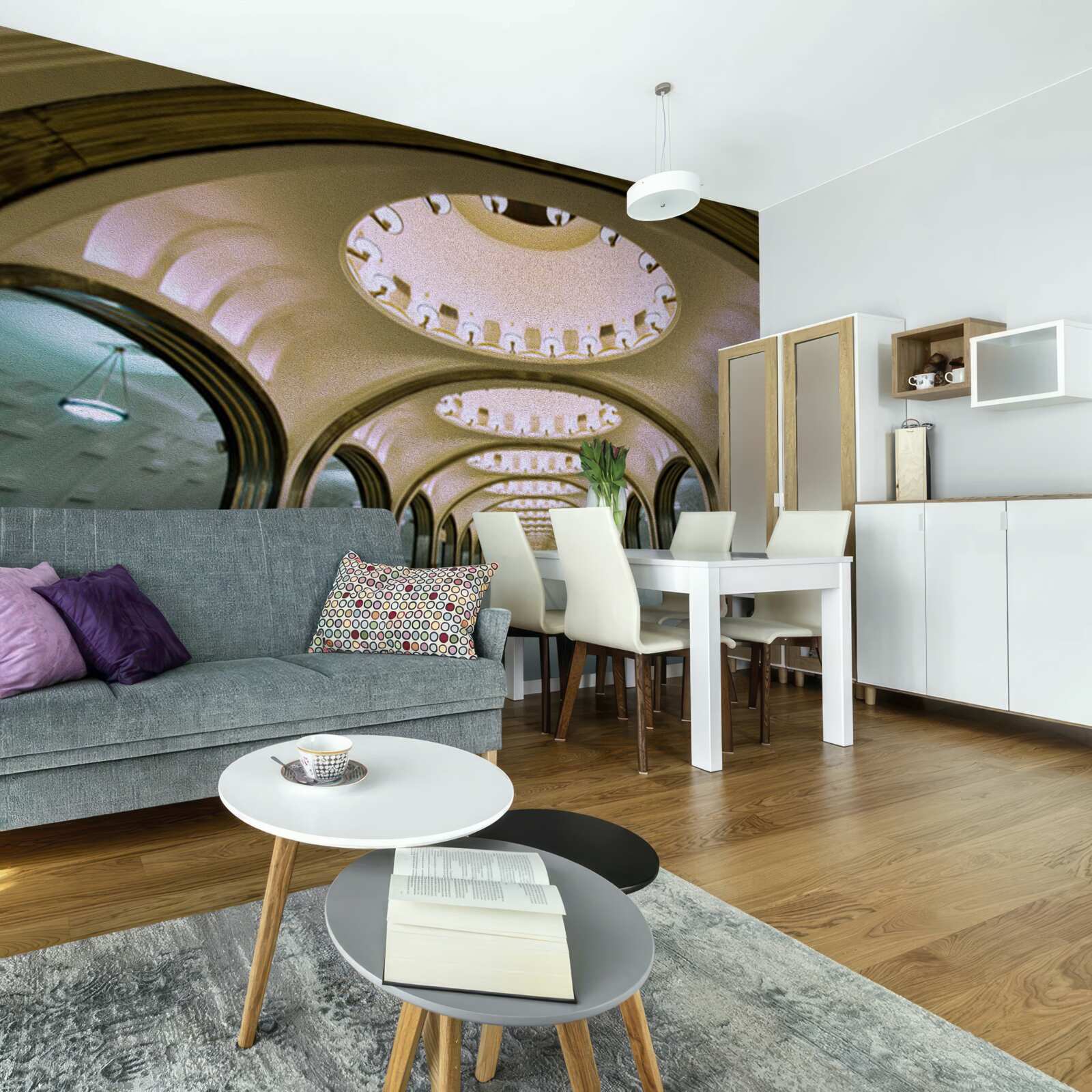 Фотошпалери візуальне представлення тунелю метрополітену