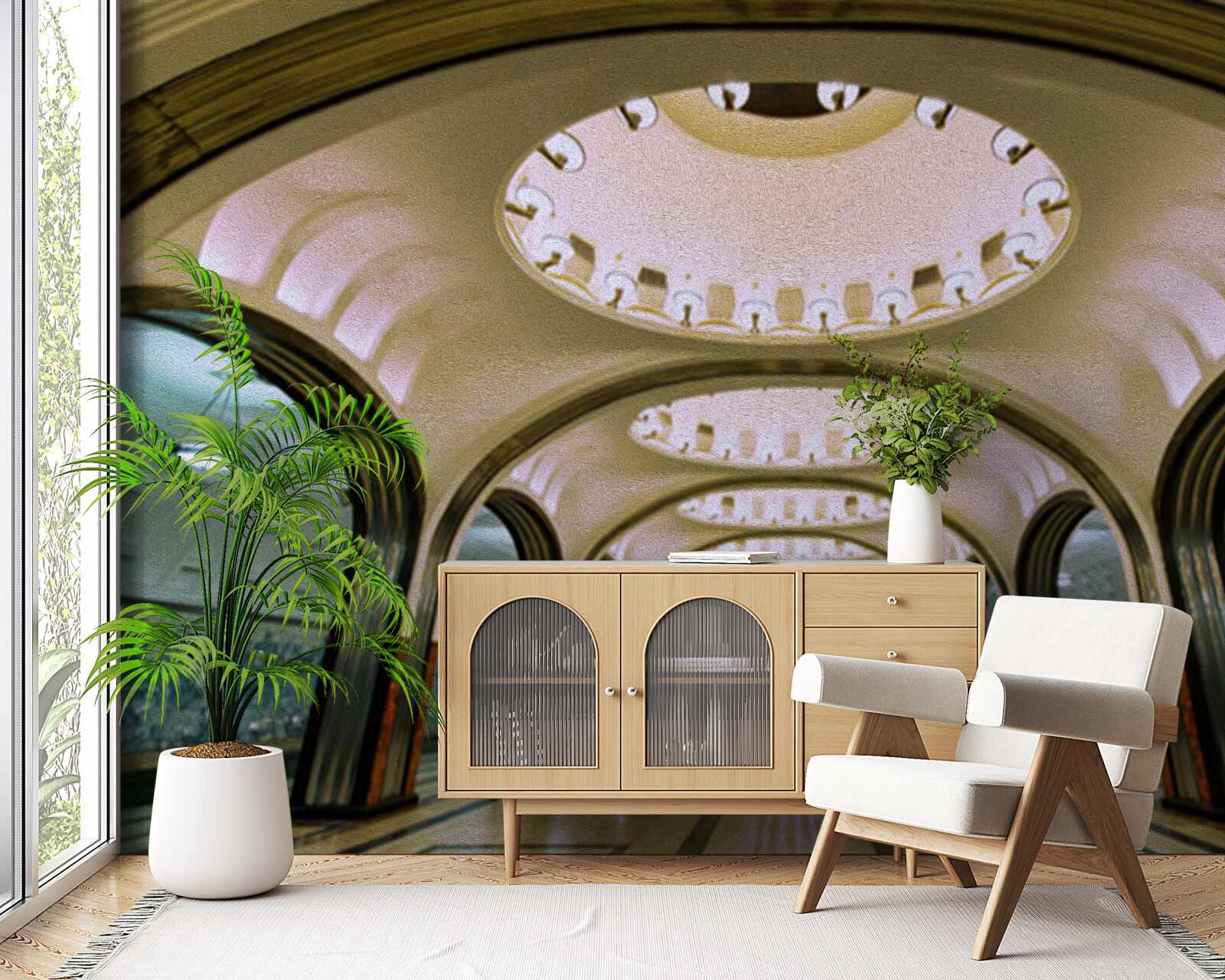 Фотошпалери візуальне представлення тунелю метрополітену