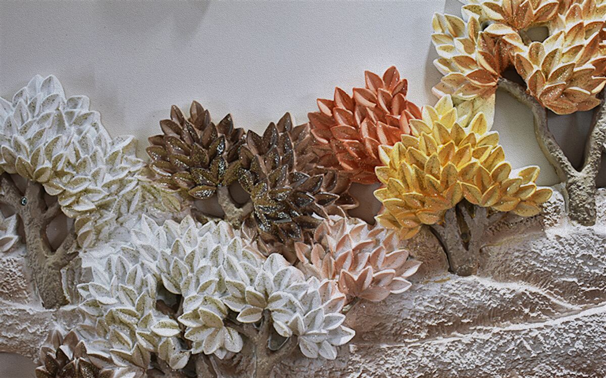 Фотошпалери відтінки ліжка нагадують осінь у холодному лісі