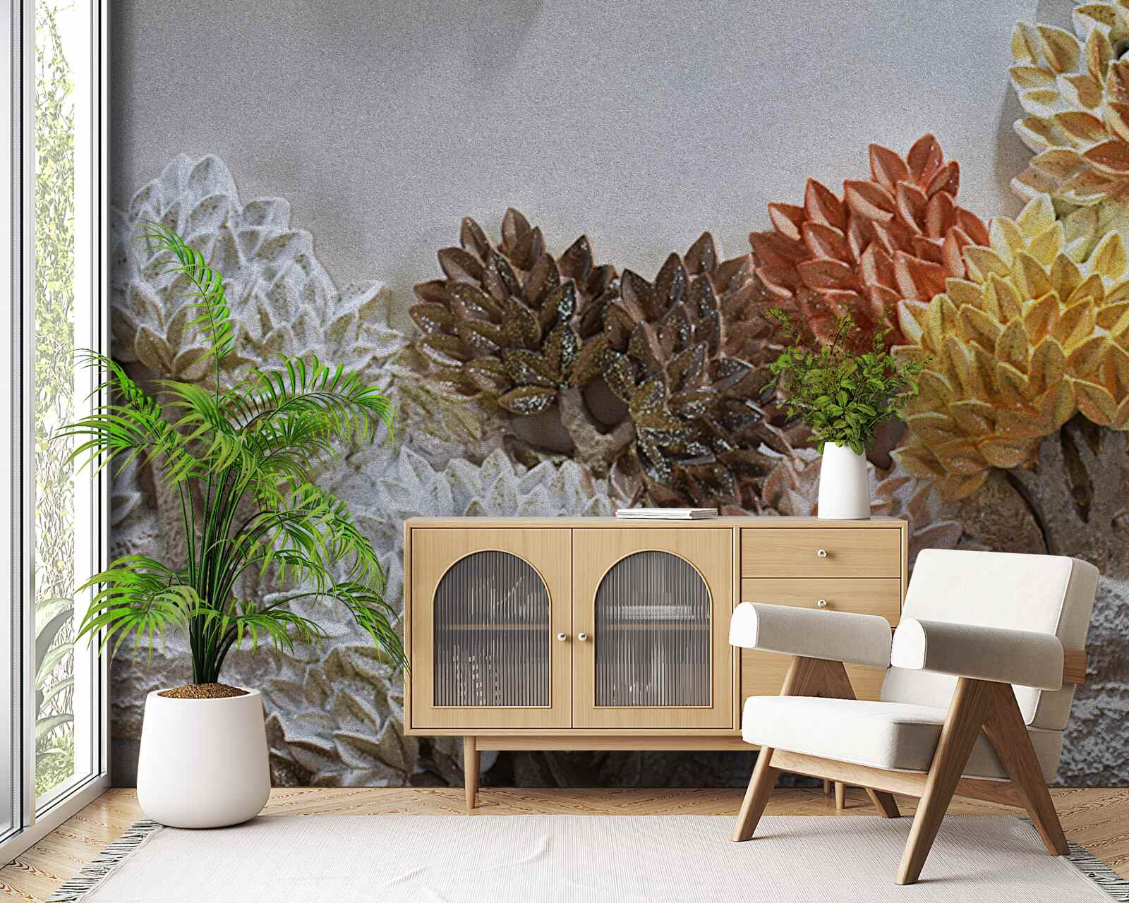 Фотошпалери відтінки ліжка нагадують осінь у холодному лісі