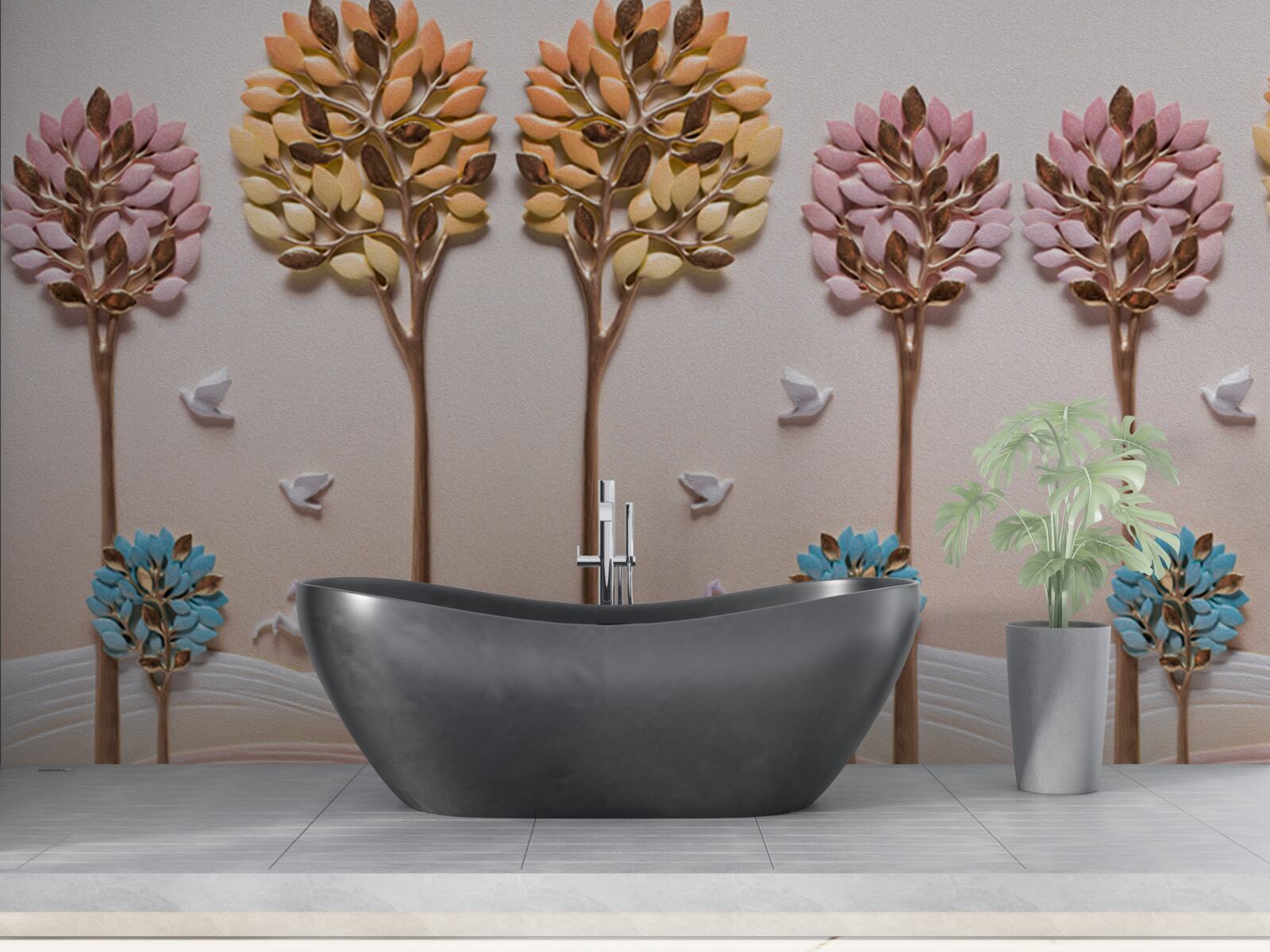 Фотошпалери пальми та прибережні тропіки