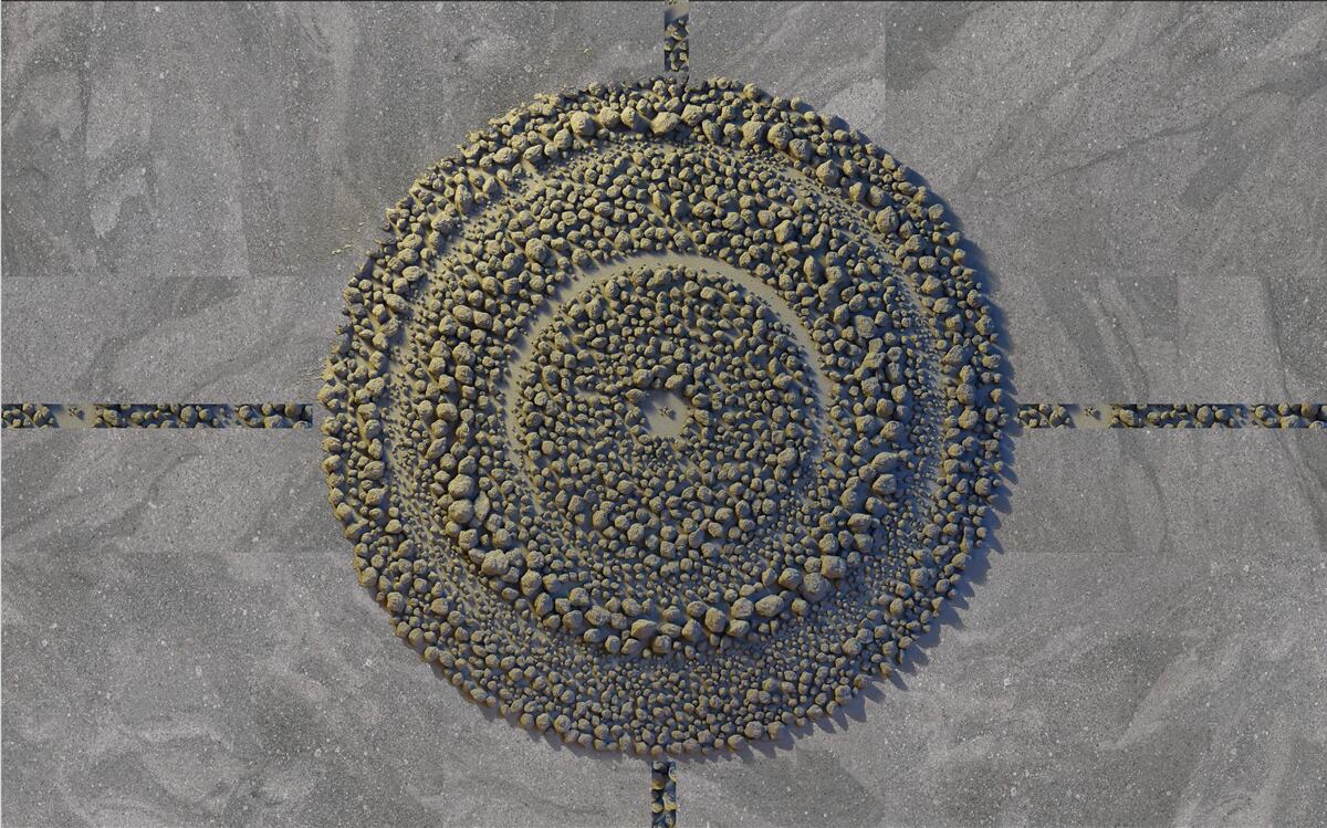 Фотошпалери парк із зеленим, круглим виглядом