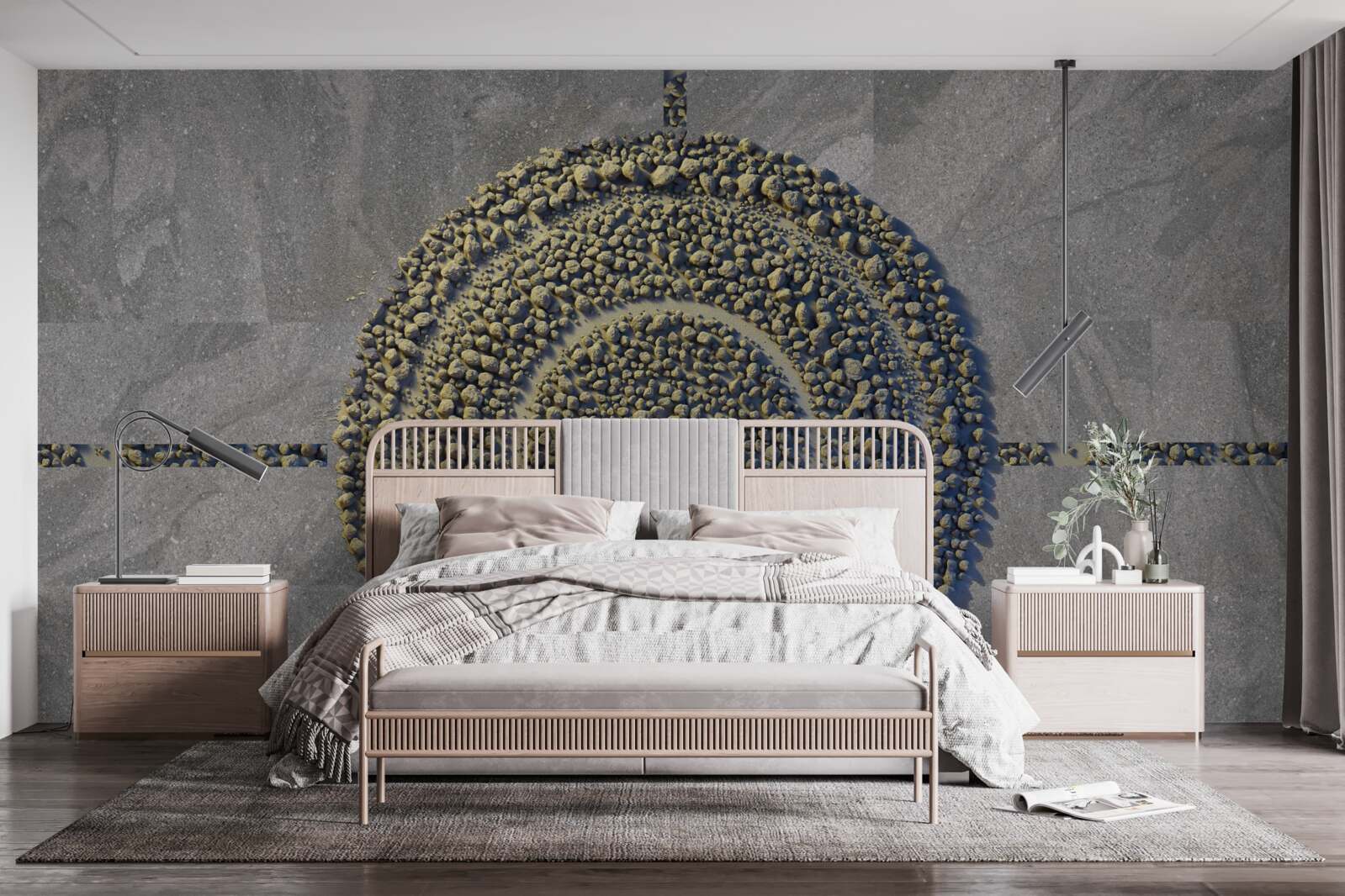 Фотошпалери парк із зеленим, круглим виглядом