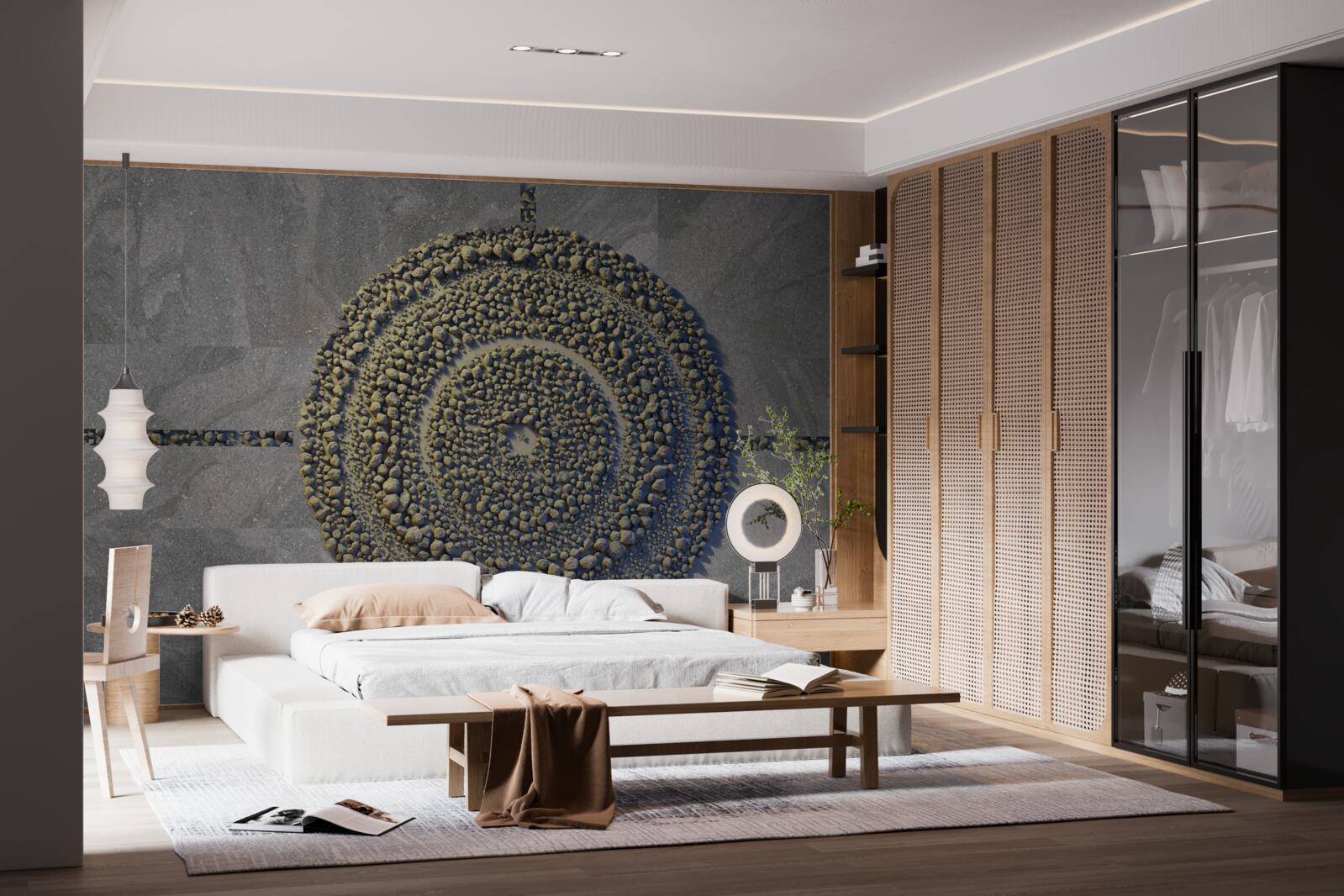 Фотошпалери парк із зеленим, круглим виглядом