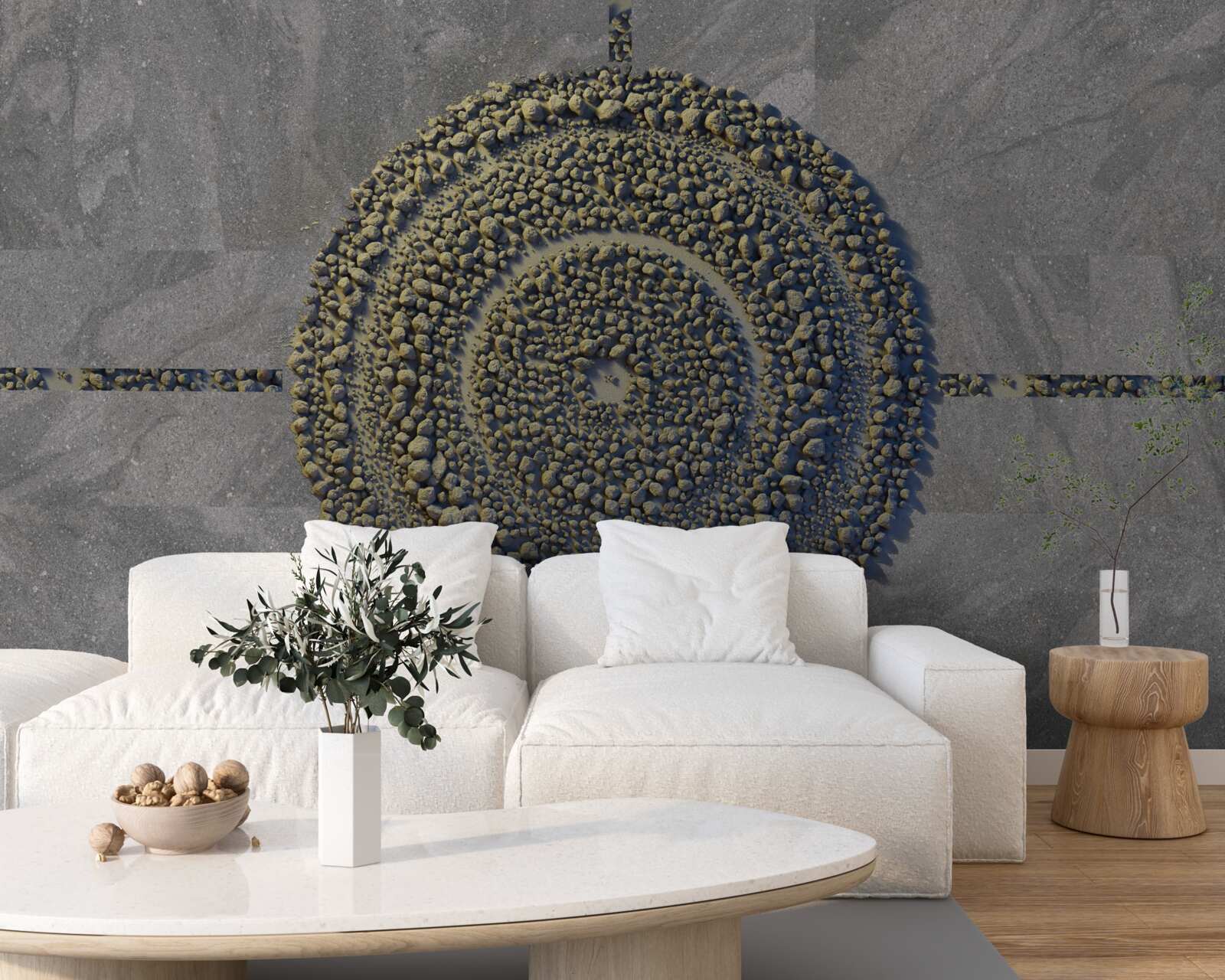 Фотошпалери парк із зеленим, круглим виглядом