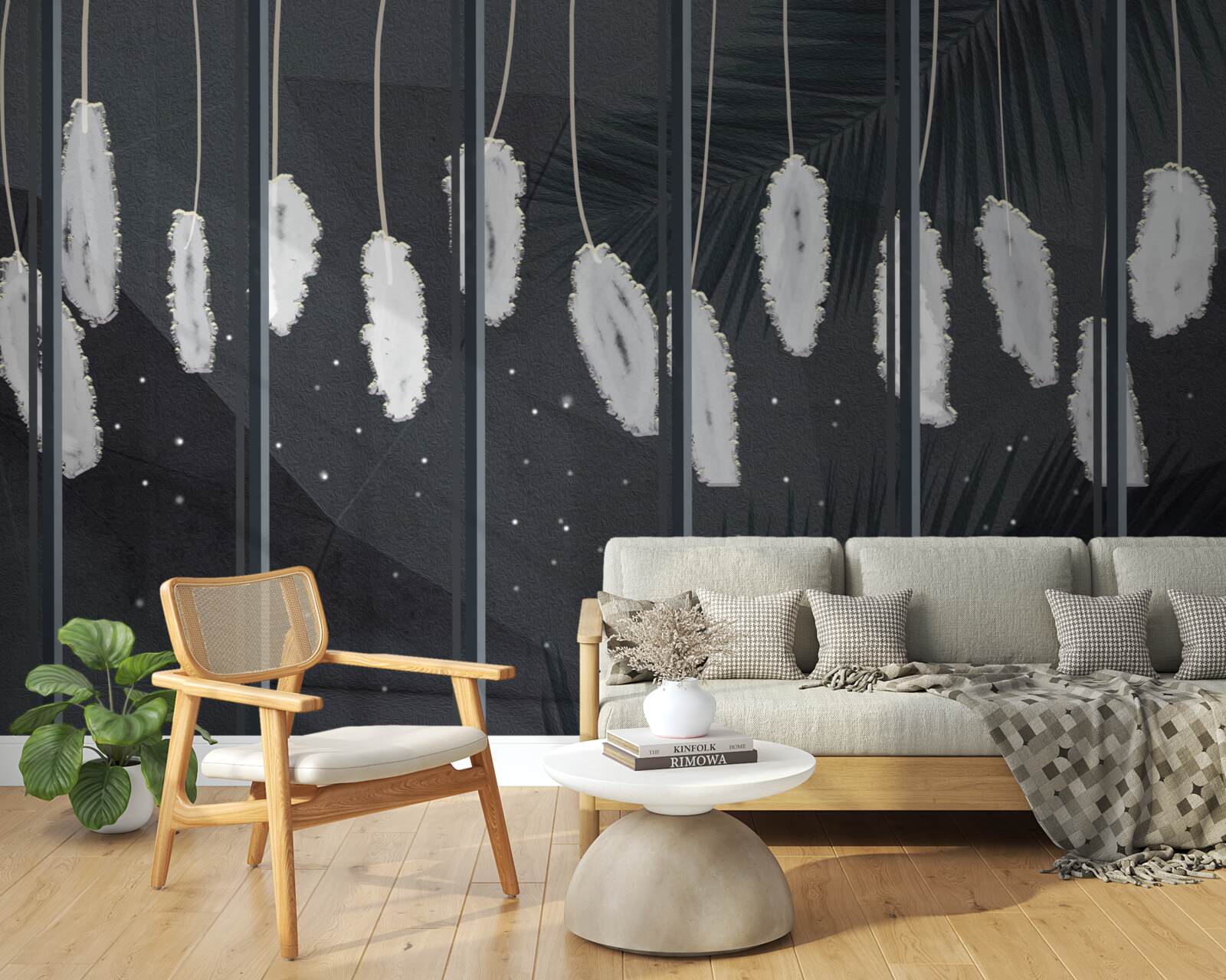 Фотошпалери пухнастість за вечірнім склом