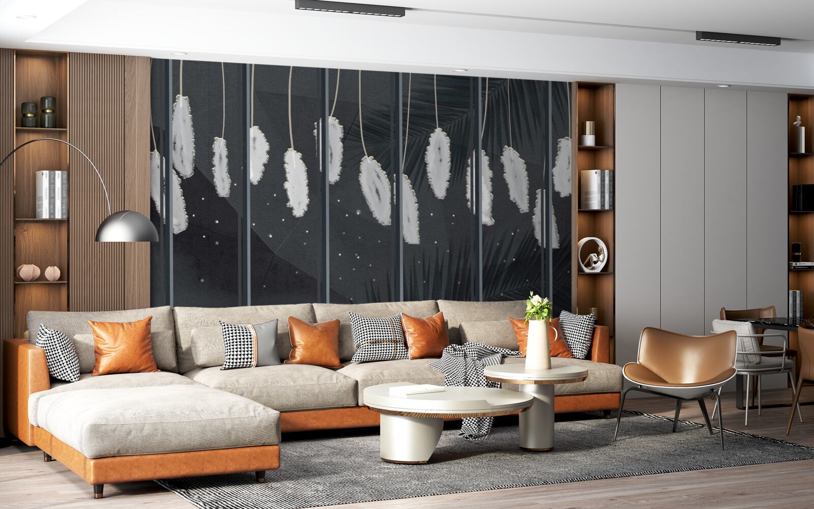 Фотошпалери пухнастість за вечірнім склом