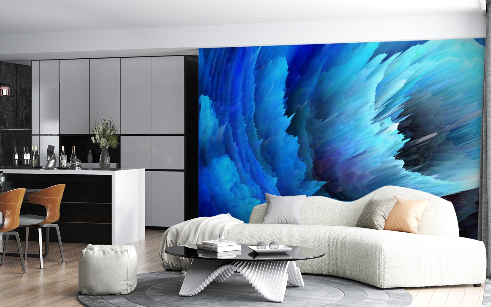 Фотошпалери застигла абстракція троянд