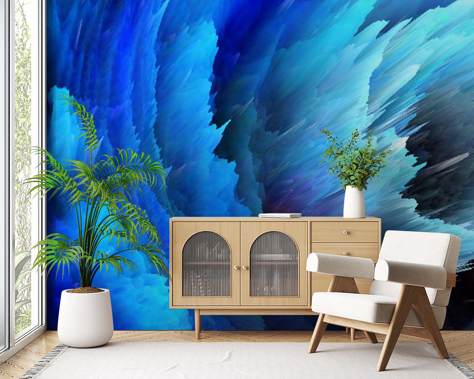 Фотошпалери застигла абстракція троянд