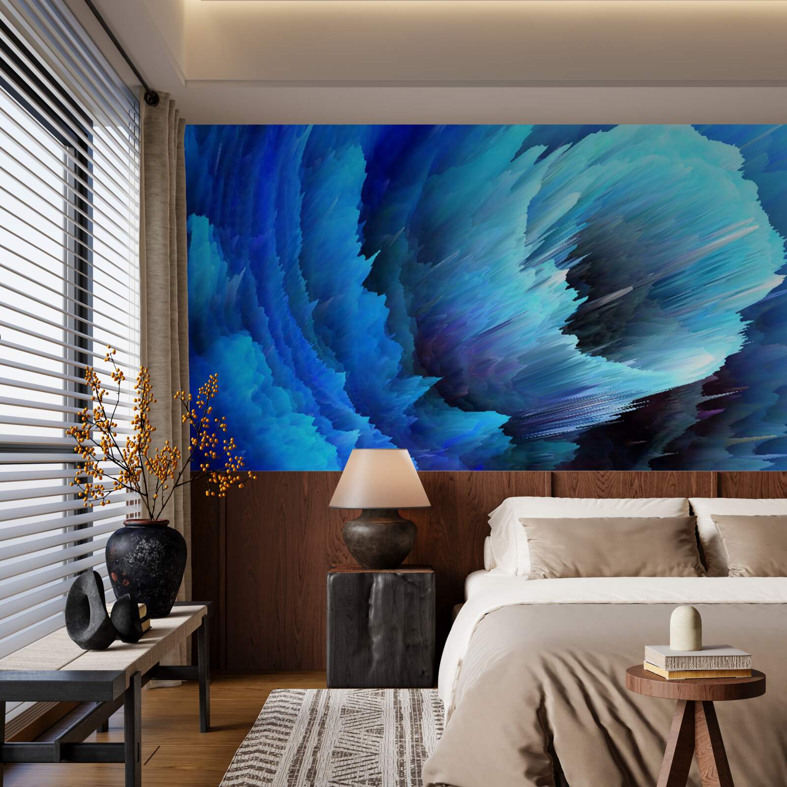 Фотошпалери застигла абстракція троянд