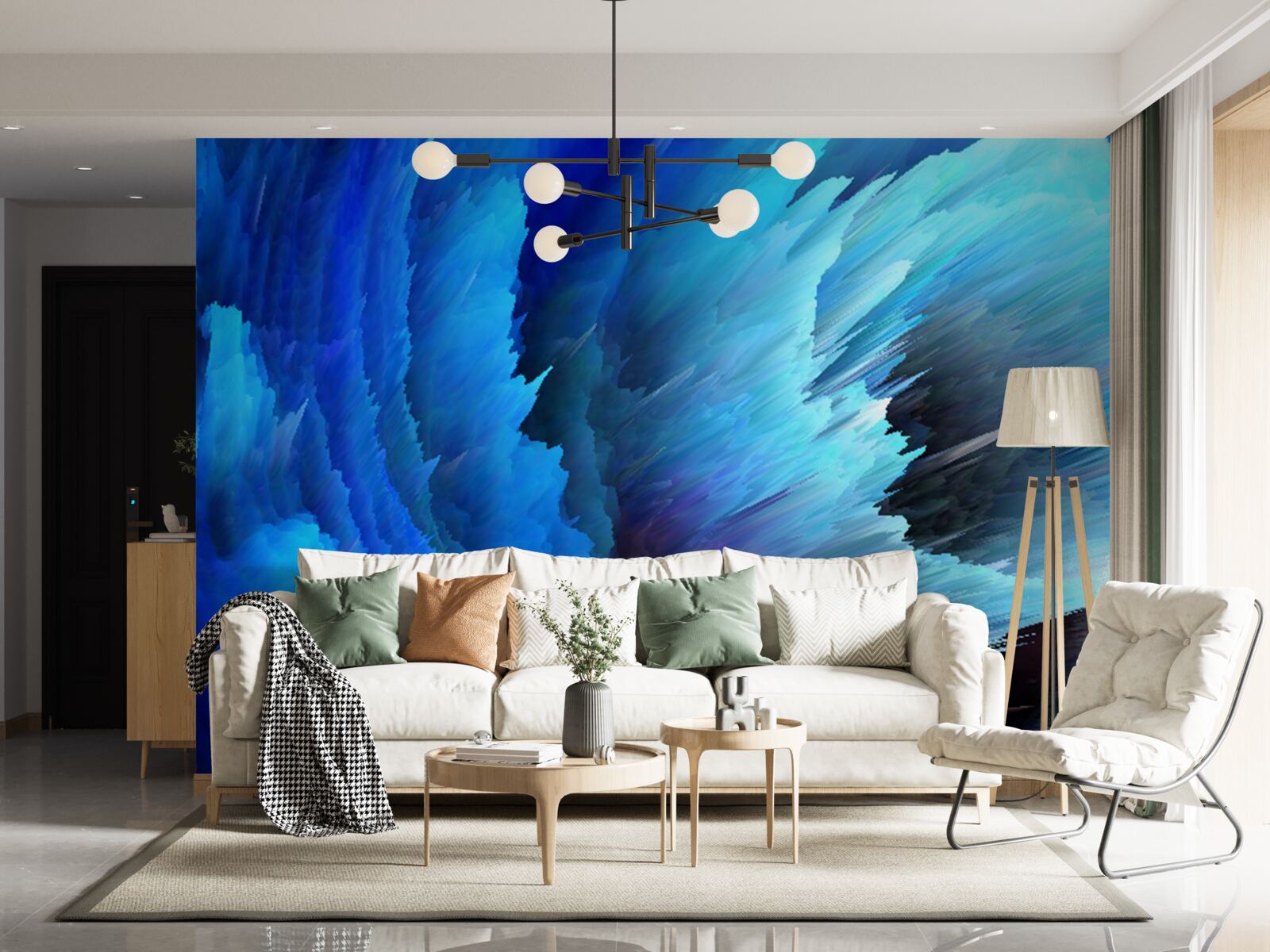 Фотошпалери застигла абстракція троянд