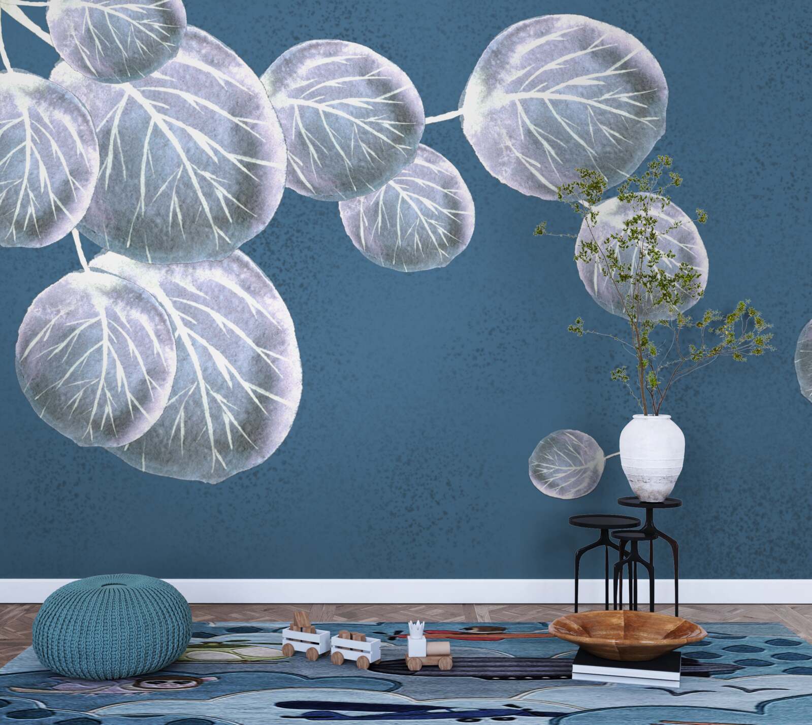 Фотошпалери листя, що падає в небо