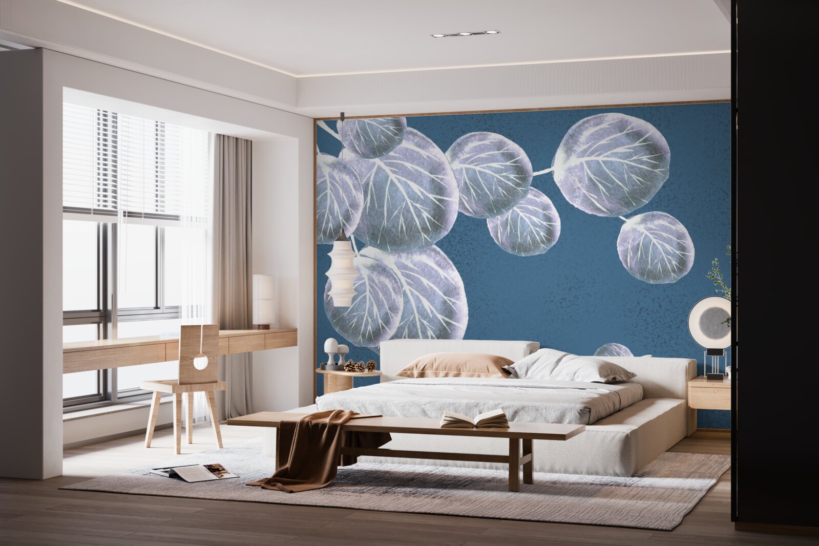 Фотошпалери листя, що падає в небо