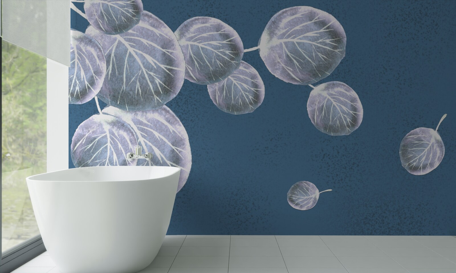 Фотошпалери листя, що падає в небо