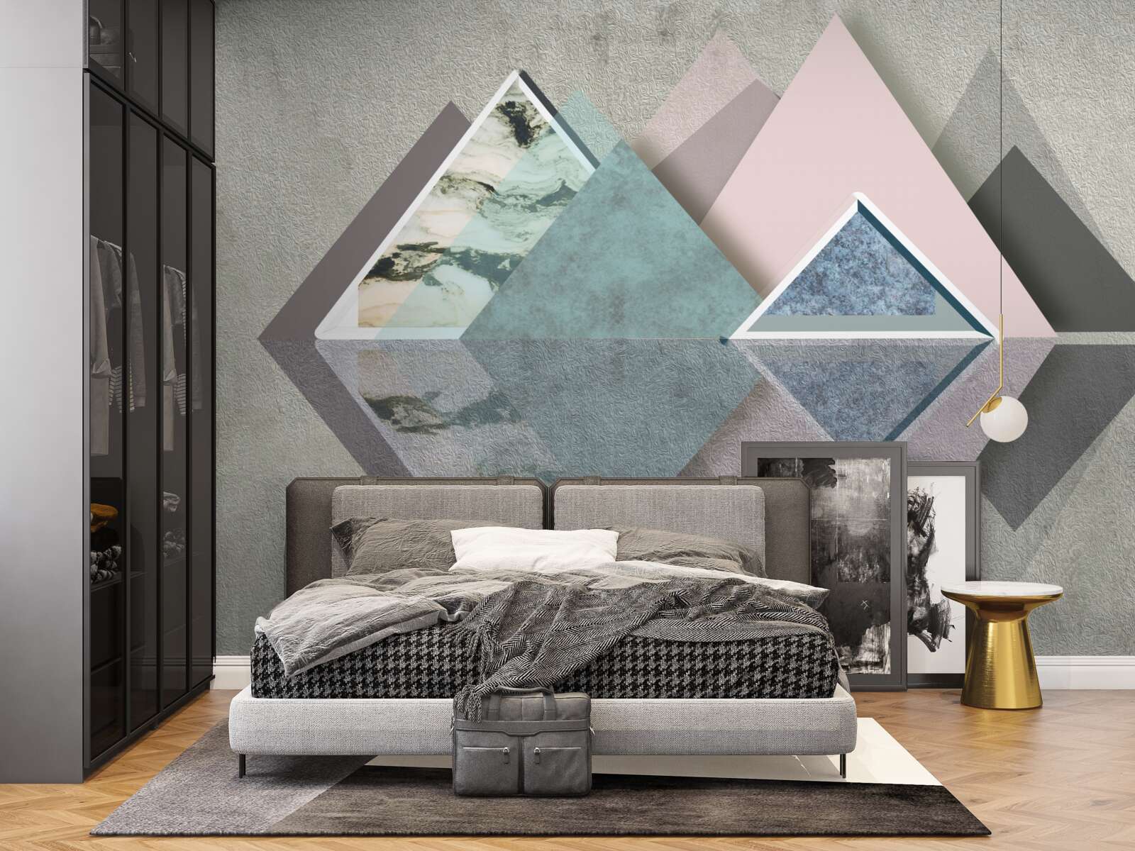 Фотошпалери абстрактний ліс геометрії