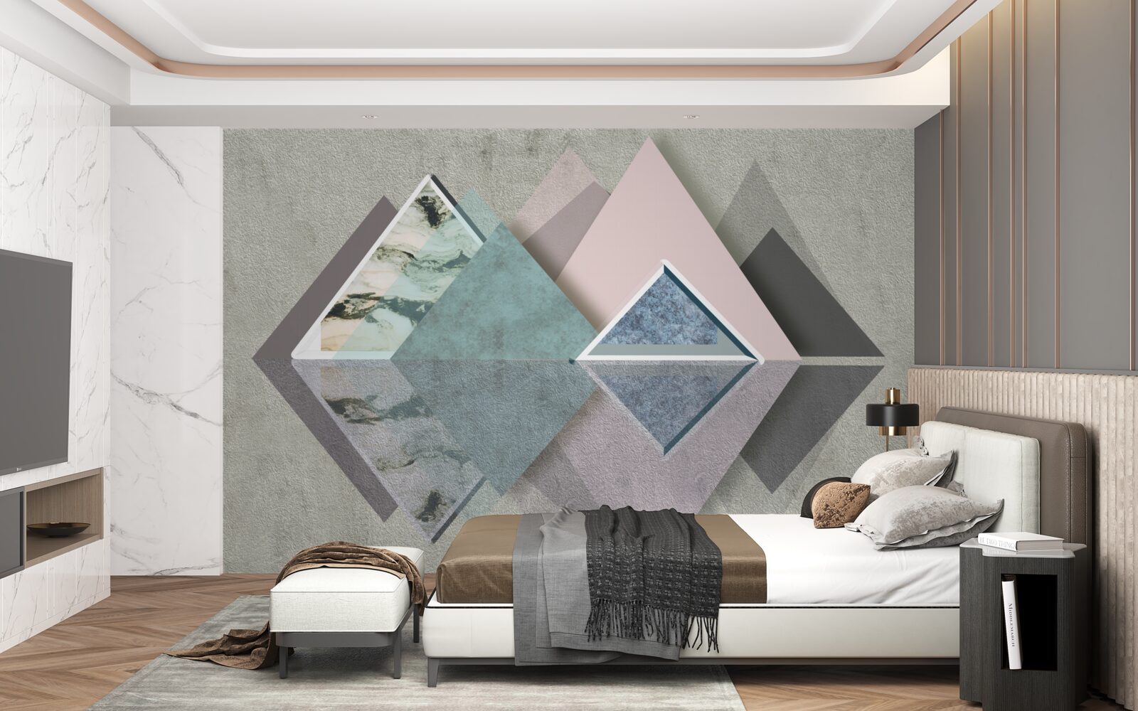 Фотошпалери абстрактний ліс геометрії