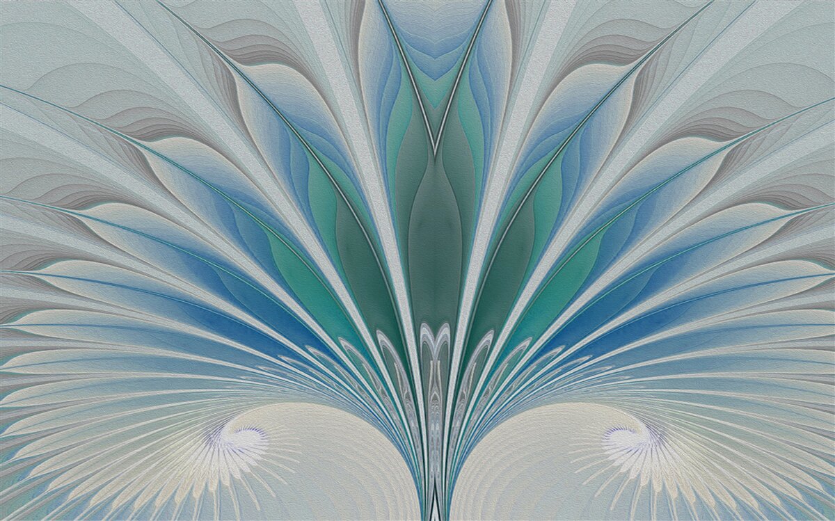 Фотошпалери синє пір'я створює абстракцію