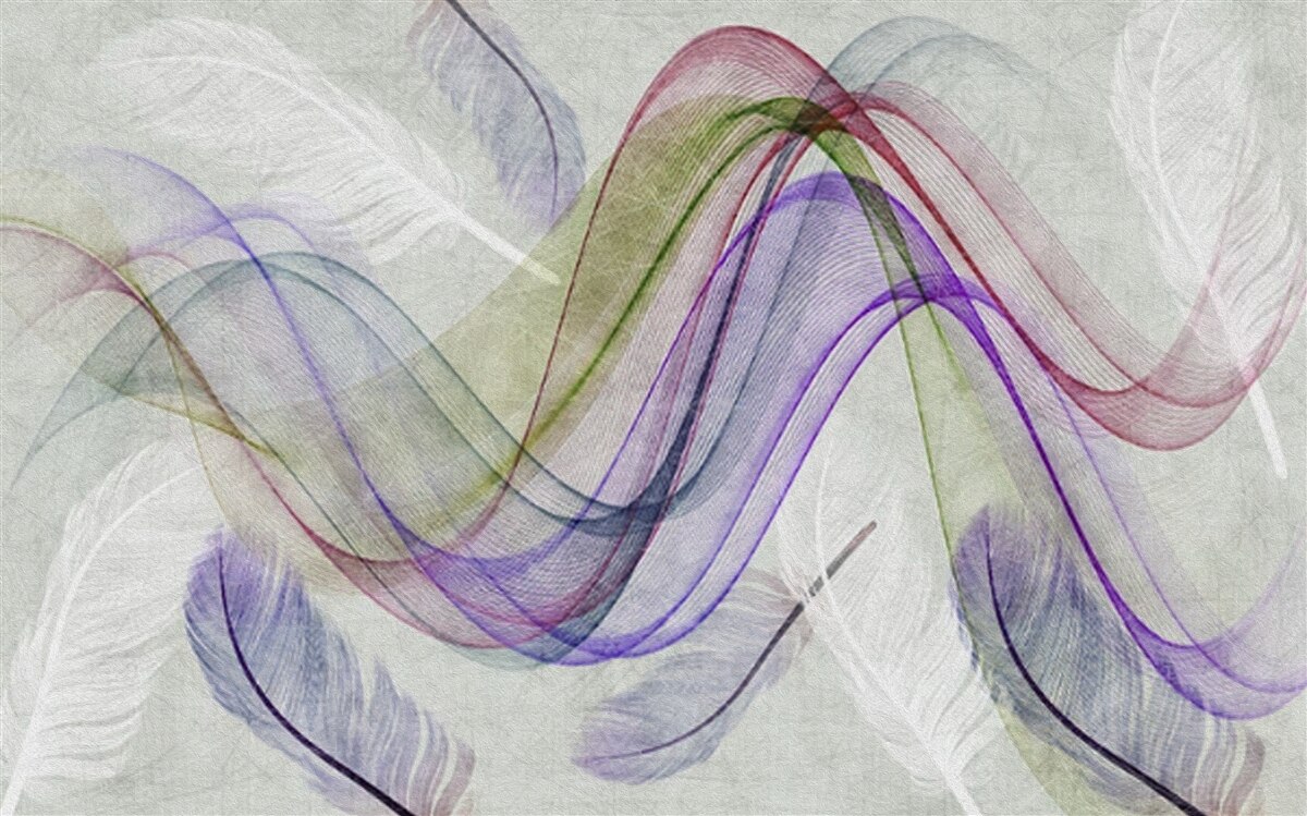 Фотошпалери абстрактні кольорові лінії