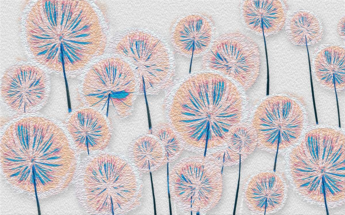 Фотошпалери кульбаба в пік цвітіння